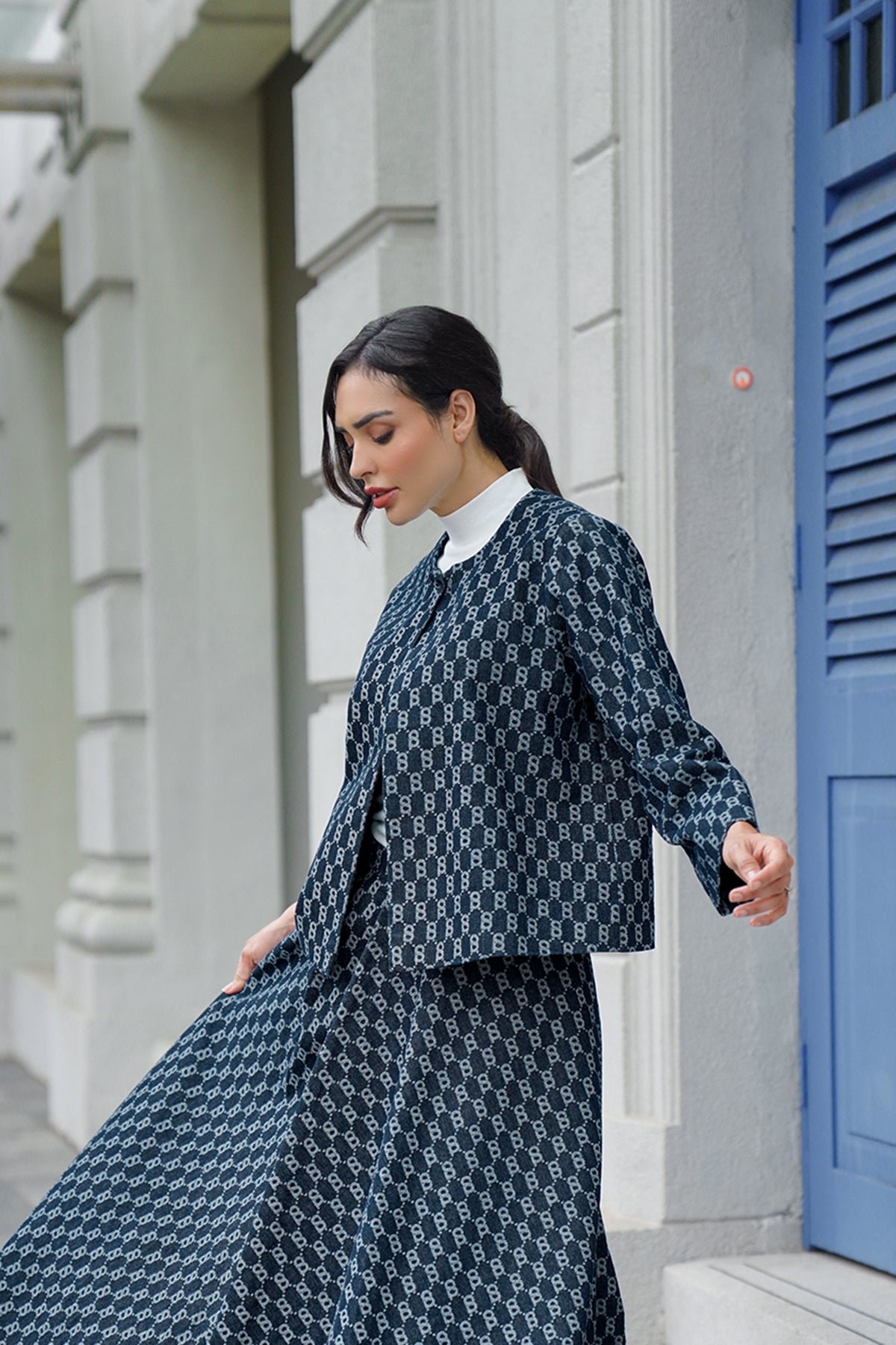 Monogram Outer Denim - Blue