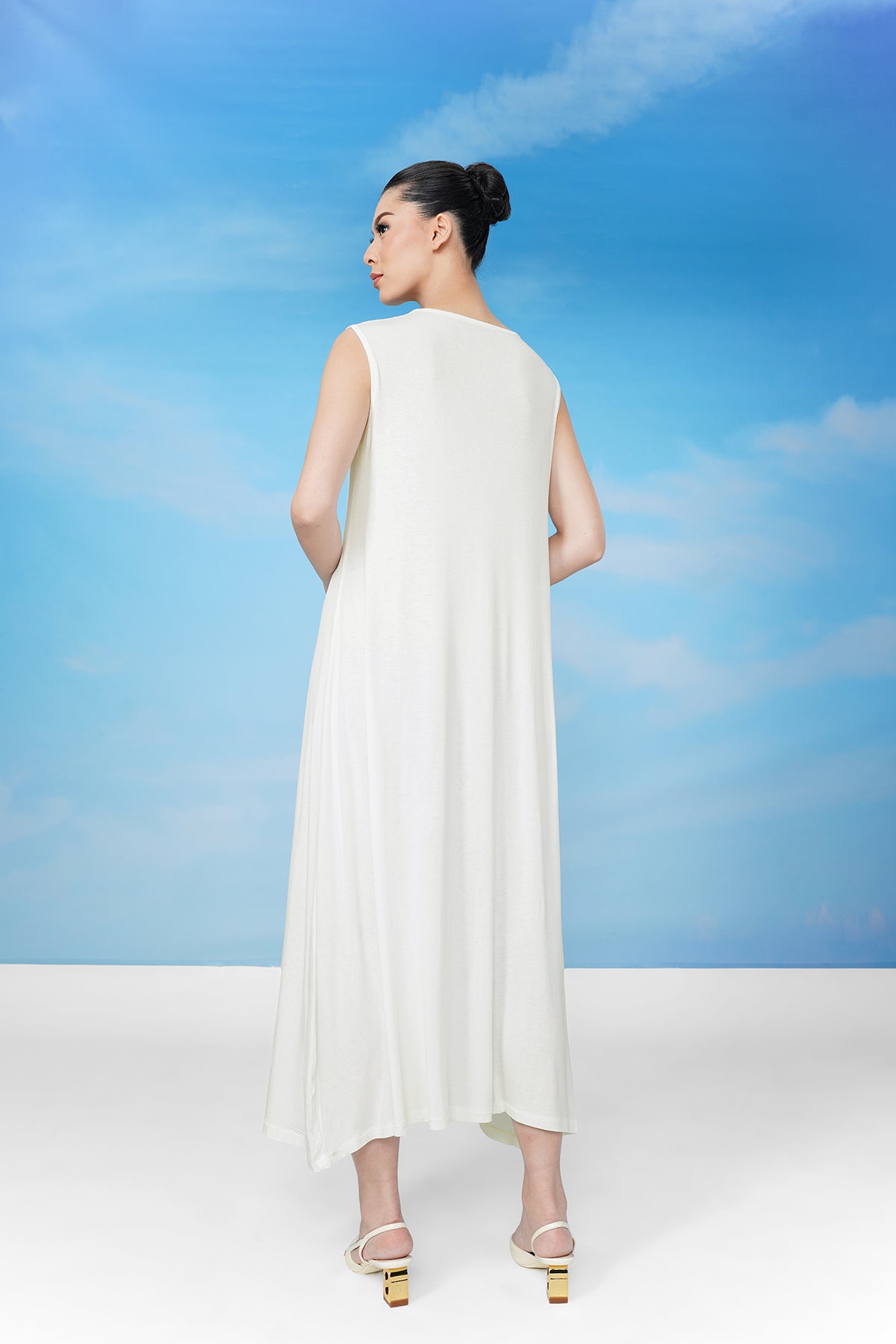 Sleeveless Inner Dress - Egret