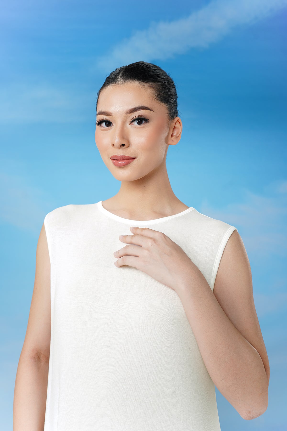 Sleeveless Inner Dress - Egret