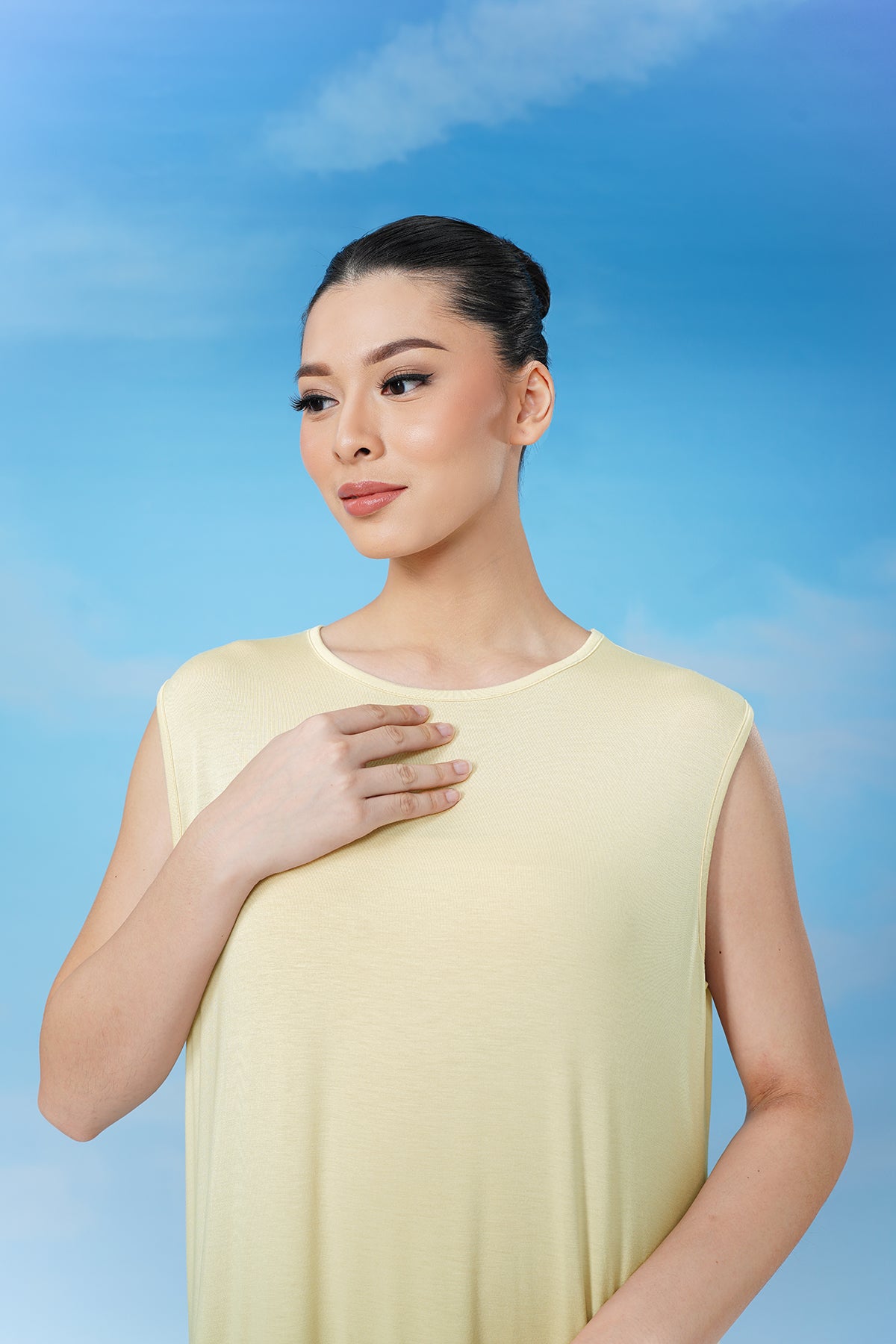 Sleeveless Inner Dress - Wood Ash