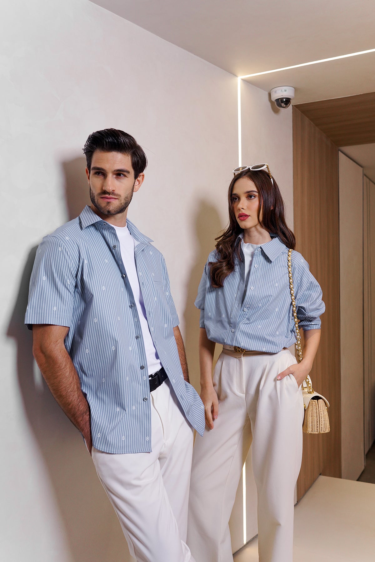 Ligna Boxy Kadın Gömlek - Mavi