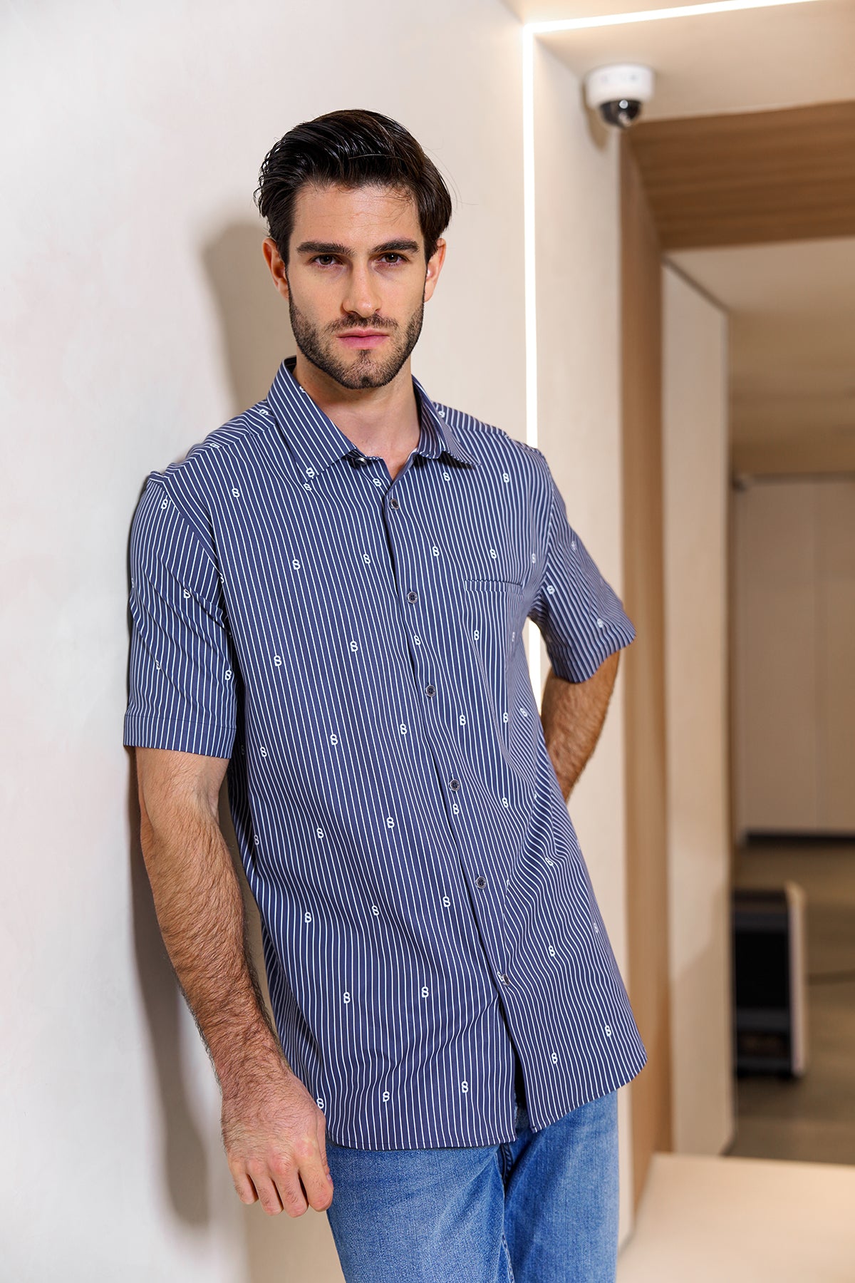 Ligna Men Shirt - Navy