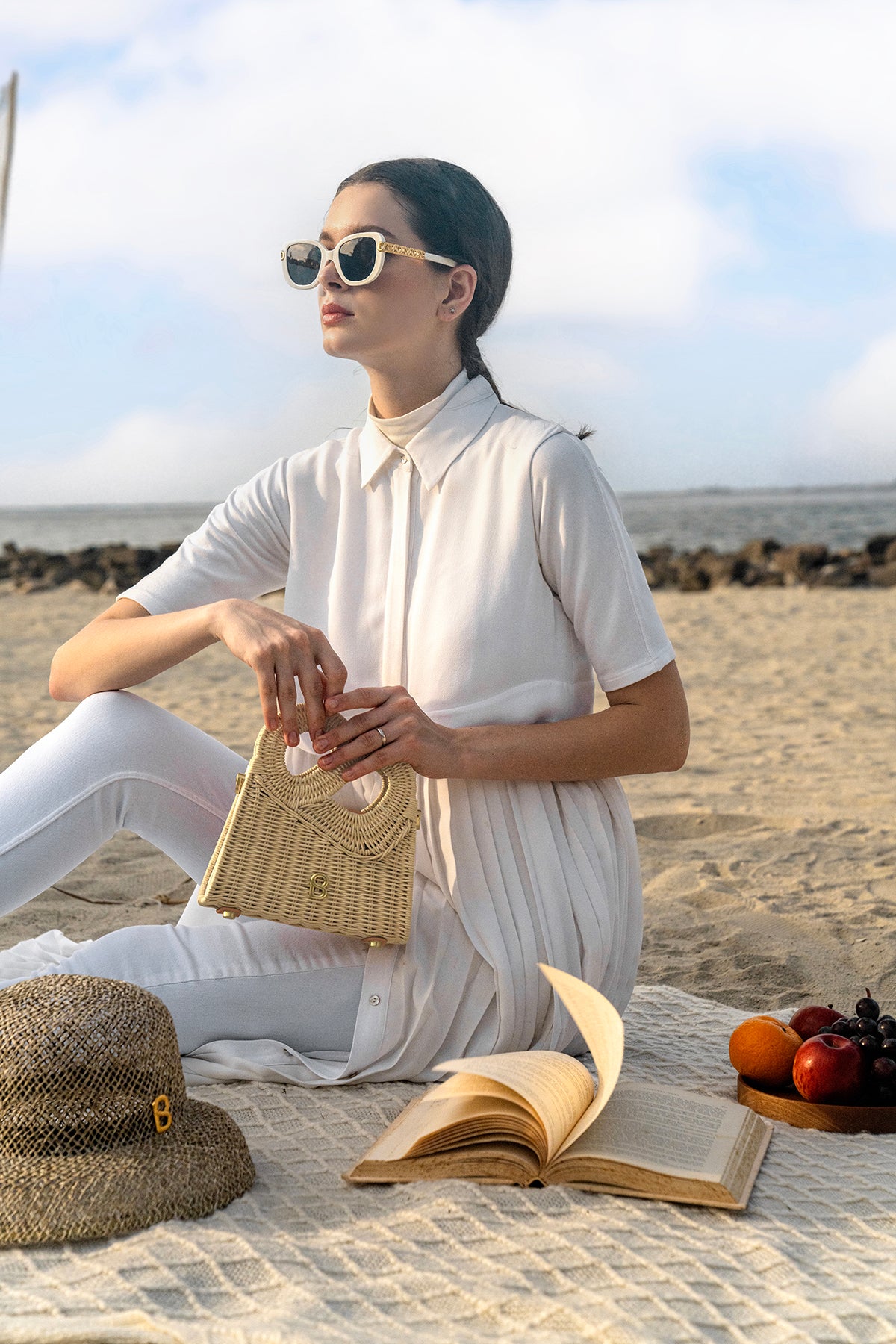 Hold Me Rattan Çanta Küçük - Karamel