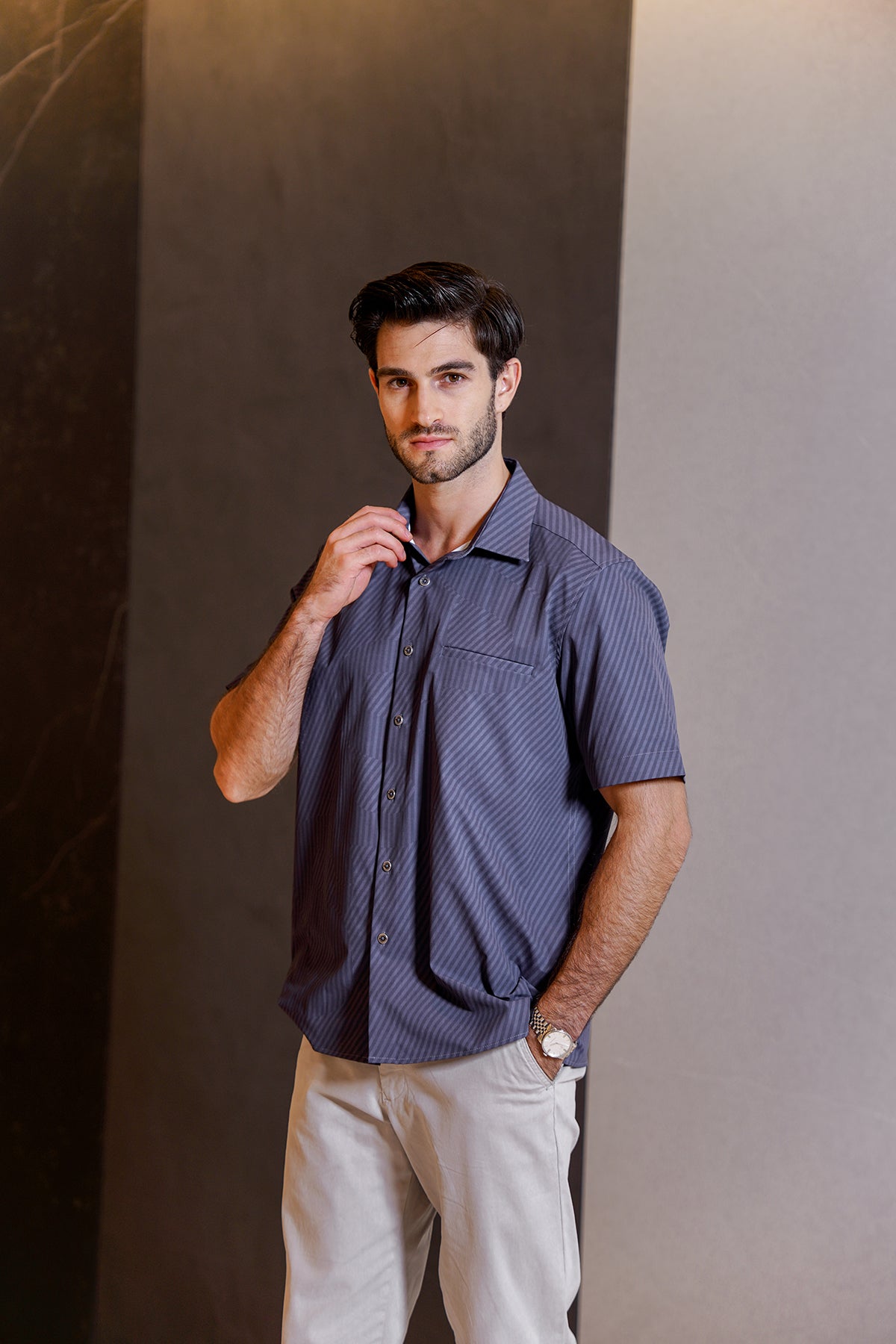 Barra Men Shirt - Navy