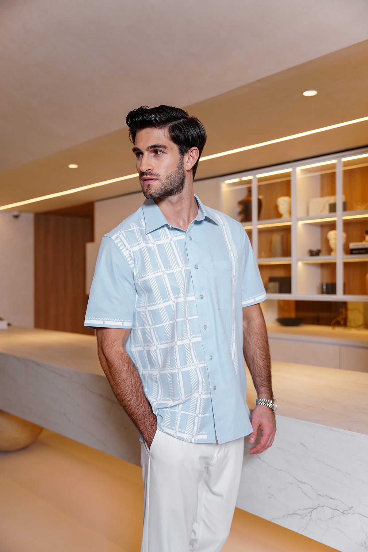 Riga Erkek Gömlek - Bebek Mavisi