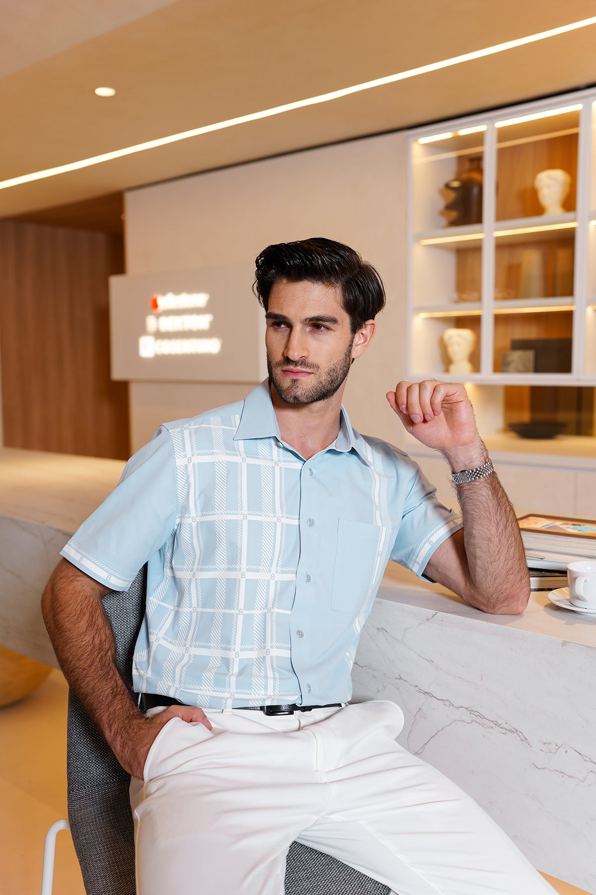 Riga Erkek Gömlek - Bebek Mavisi