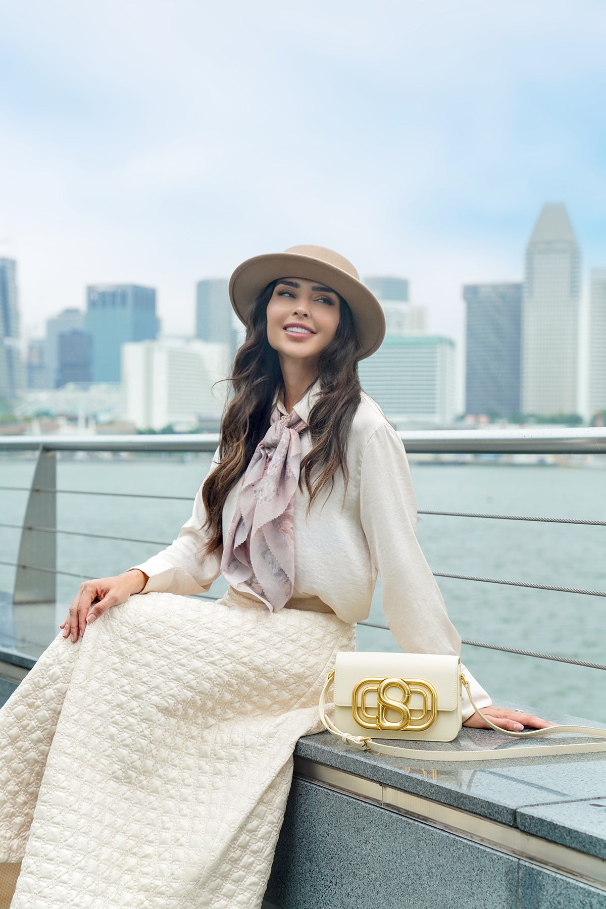 Briana Deri Çanta - Tebeşir