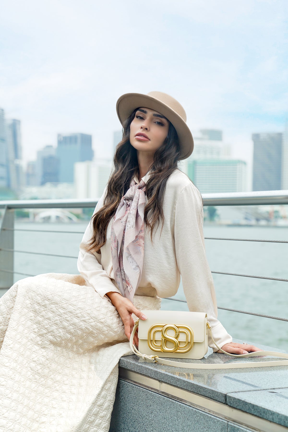 Briana Deri Çanta - Tebeşir