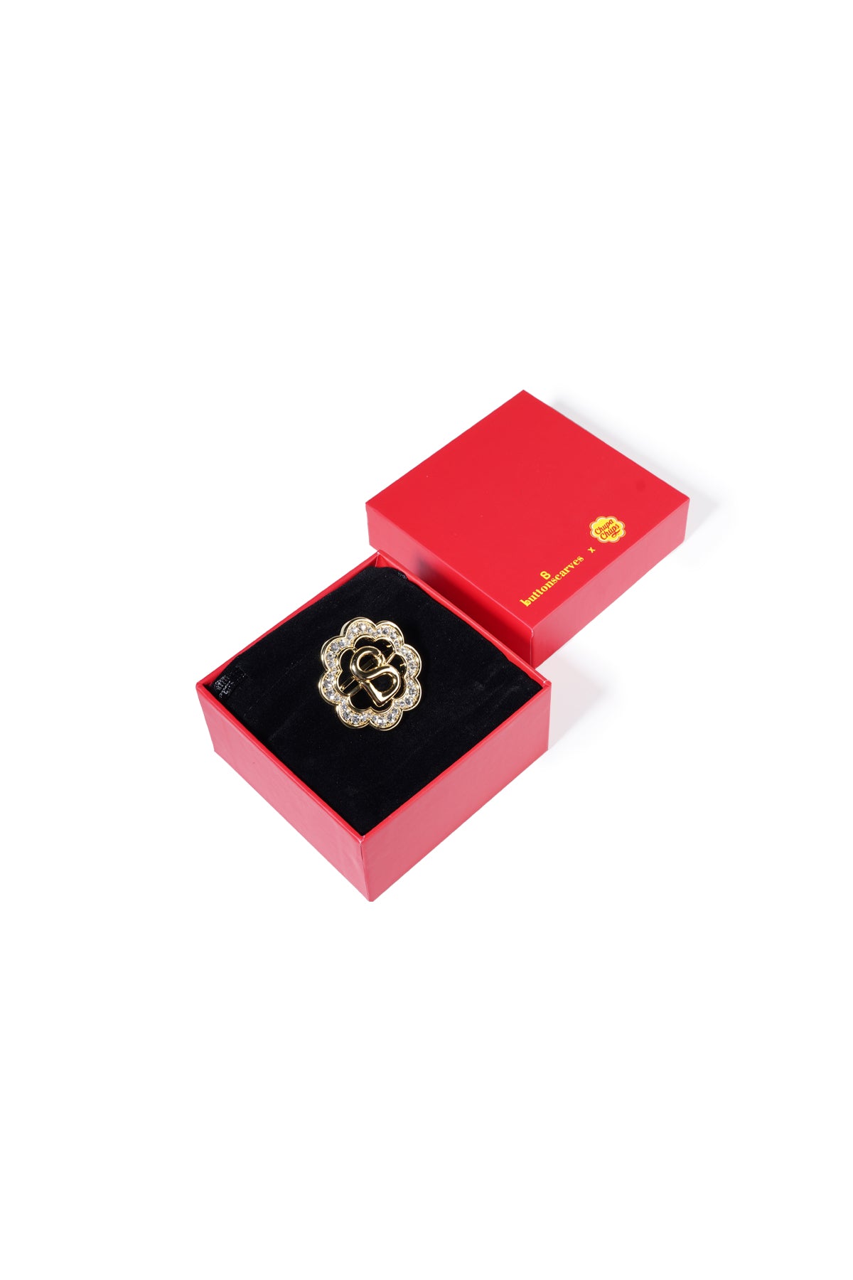 Daisy Ring Brooch - Coconut