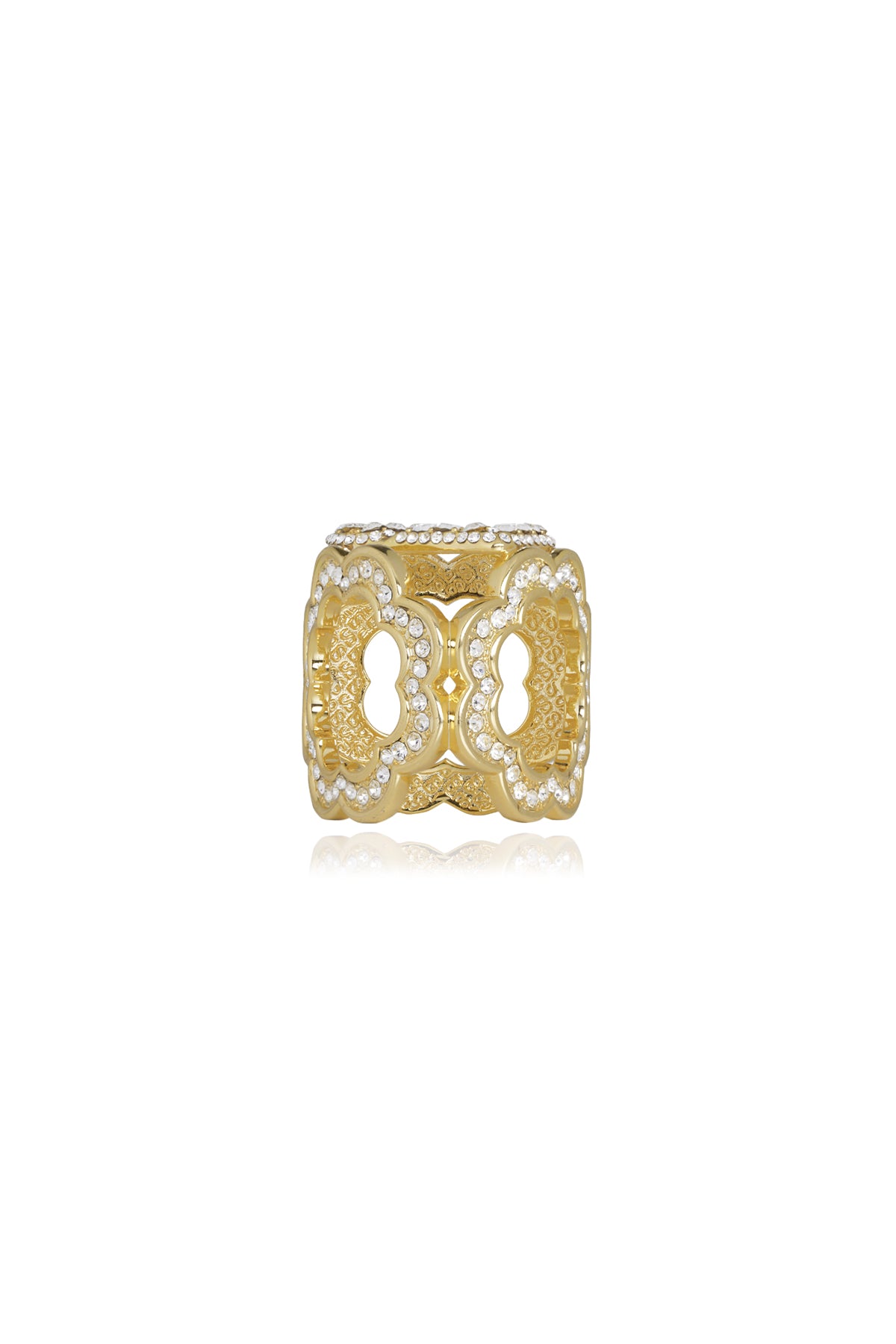 Daisy Triangle Ring Scarf - Coconut