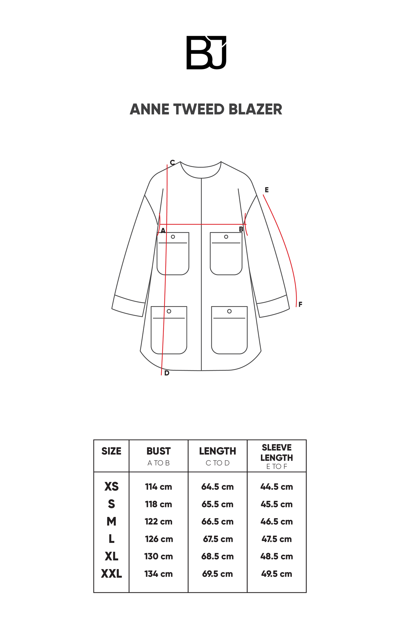 Anne Tweed Blazer - White