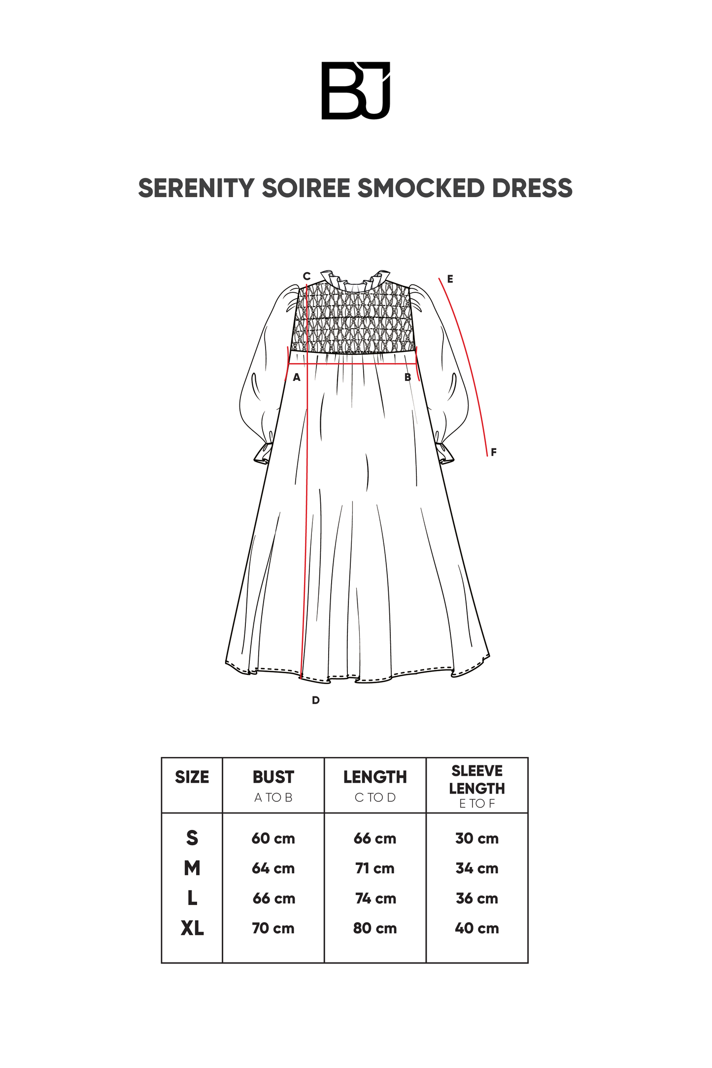 Serenity Soiree Smocked Dress - Midnight