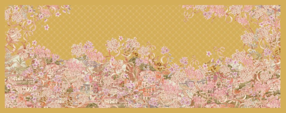 Como Satin Shawl - Village