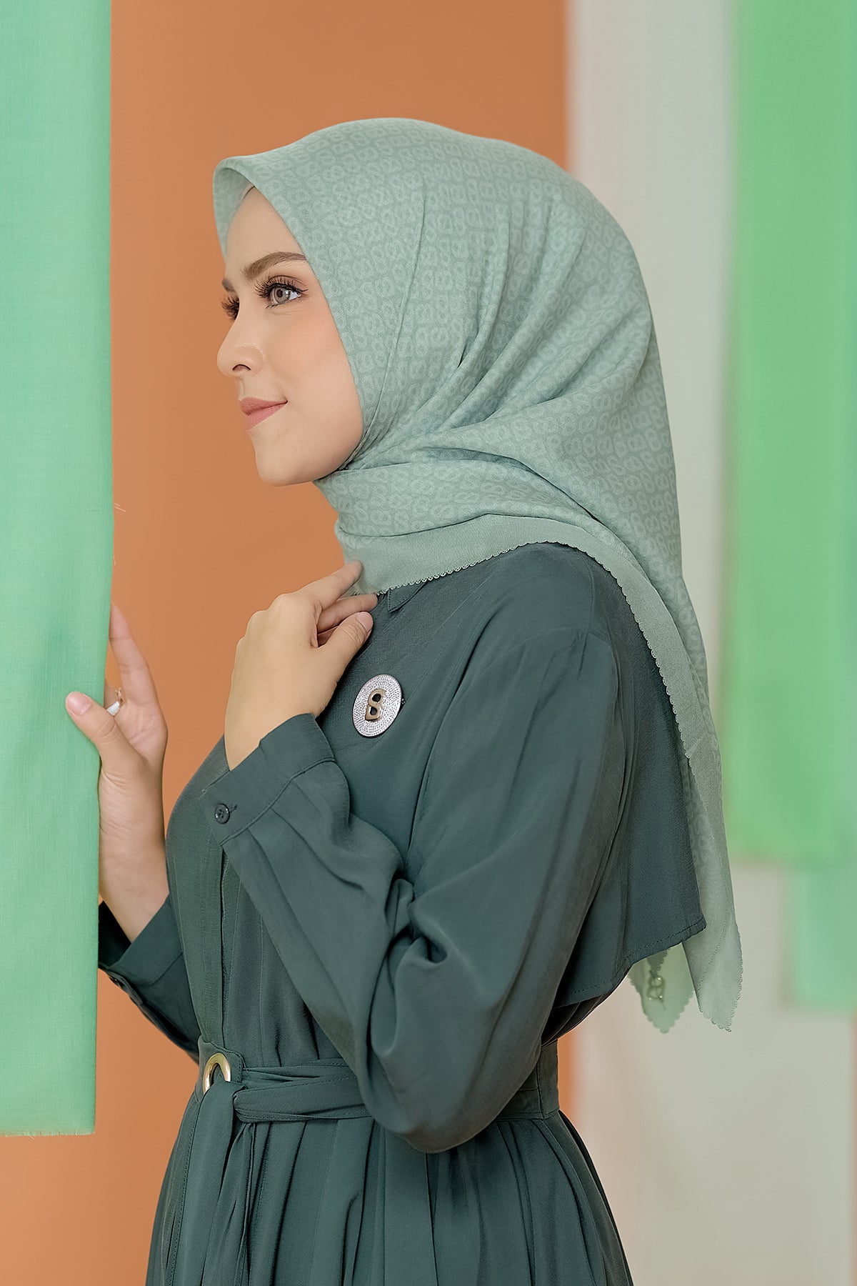 The Tapis Square - Iceberg Green