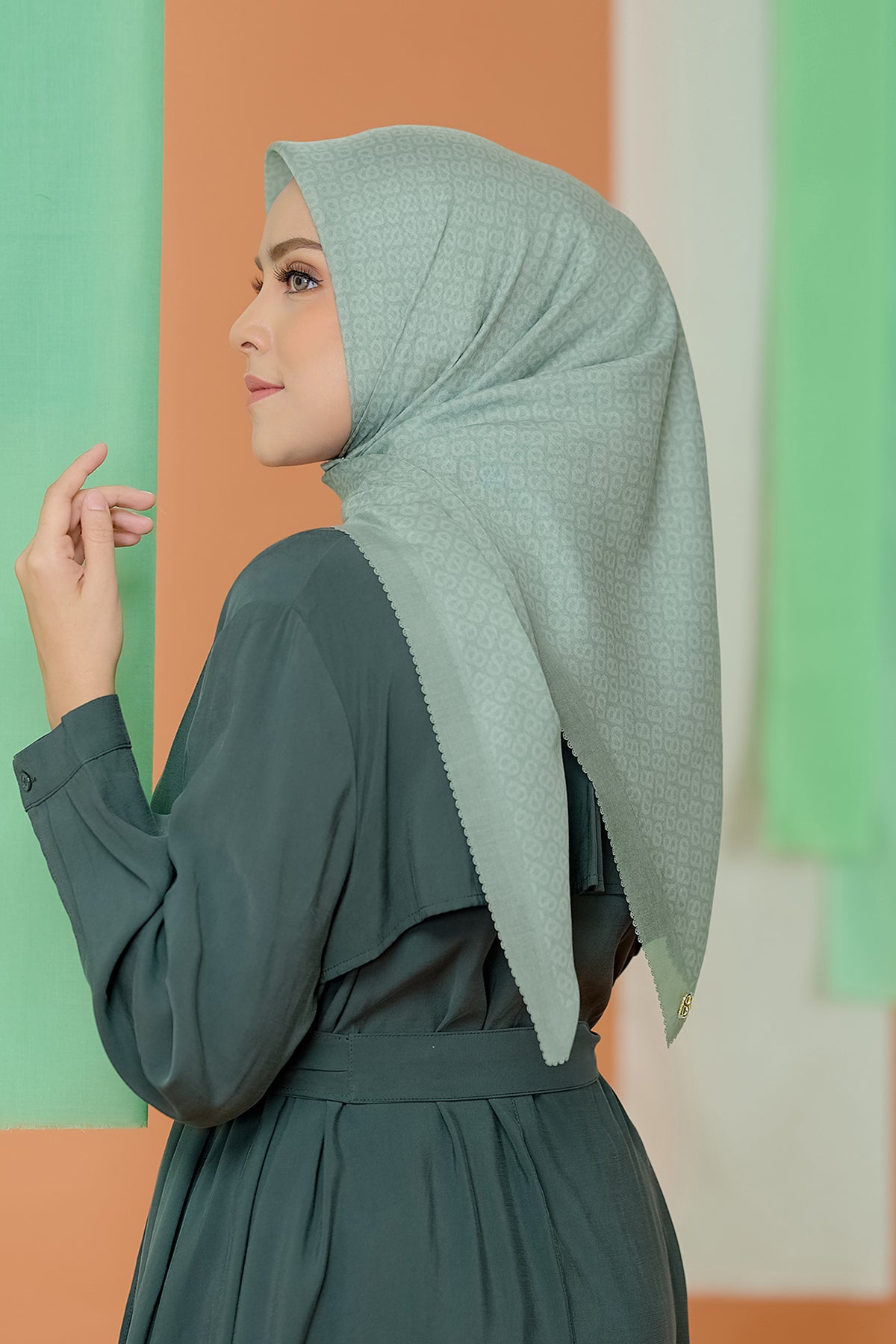 The Tapis Square - Iceberg Green