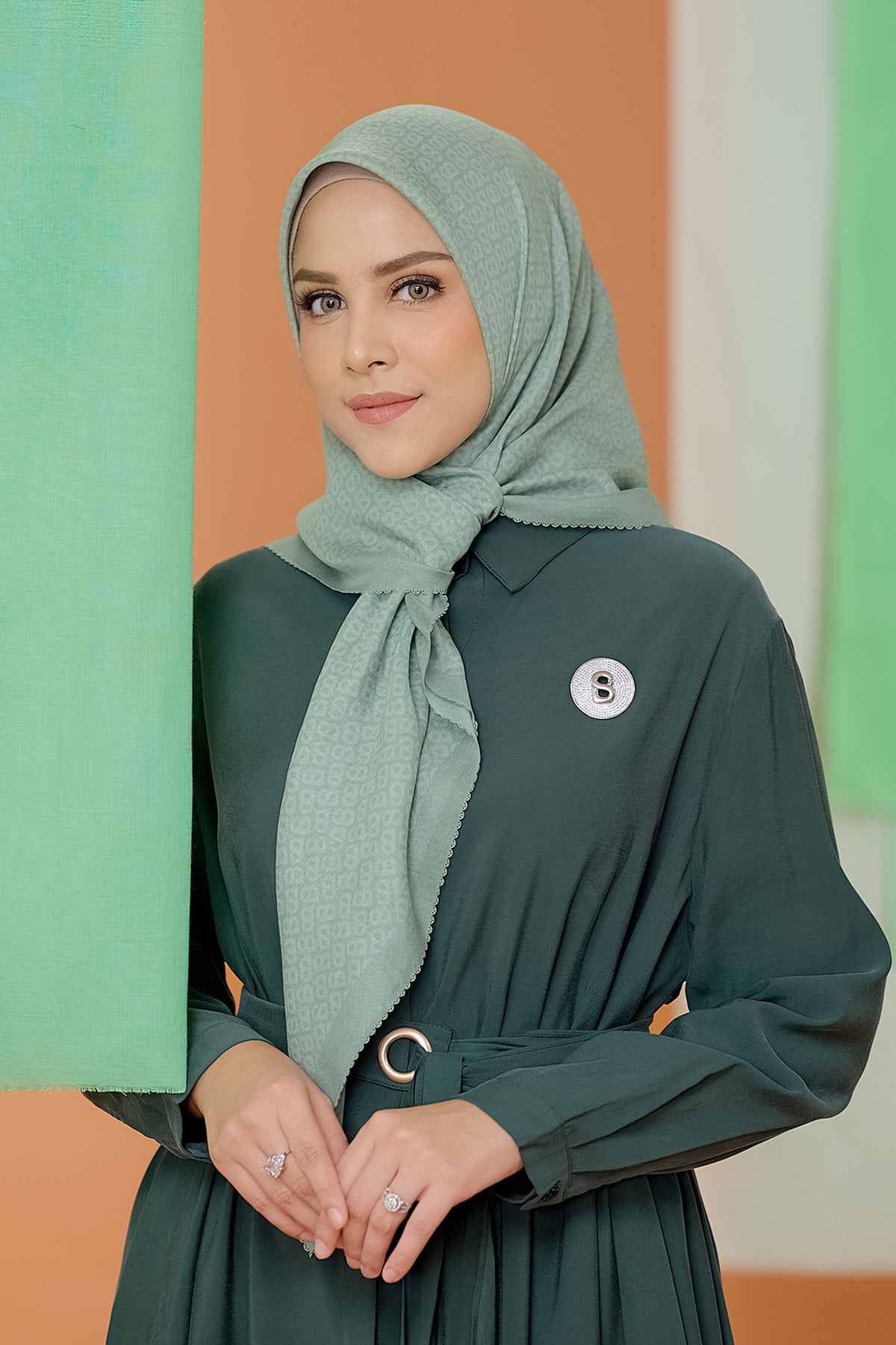 The Tapis Square - Iceberg Green