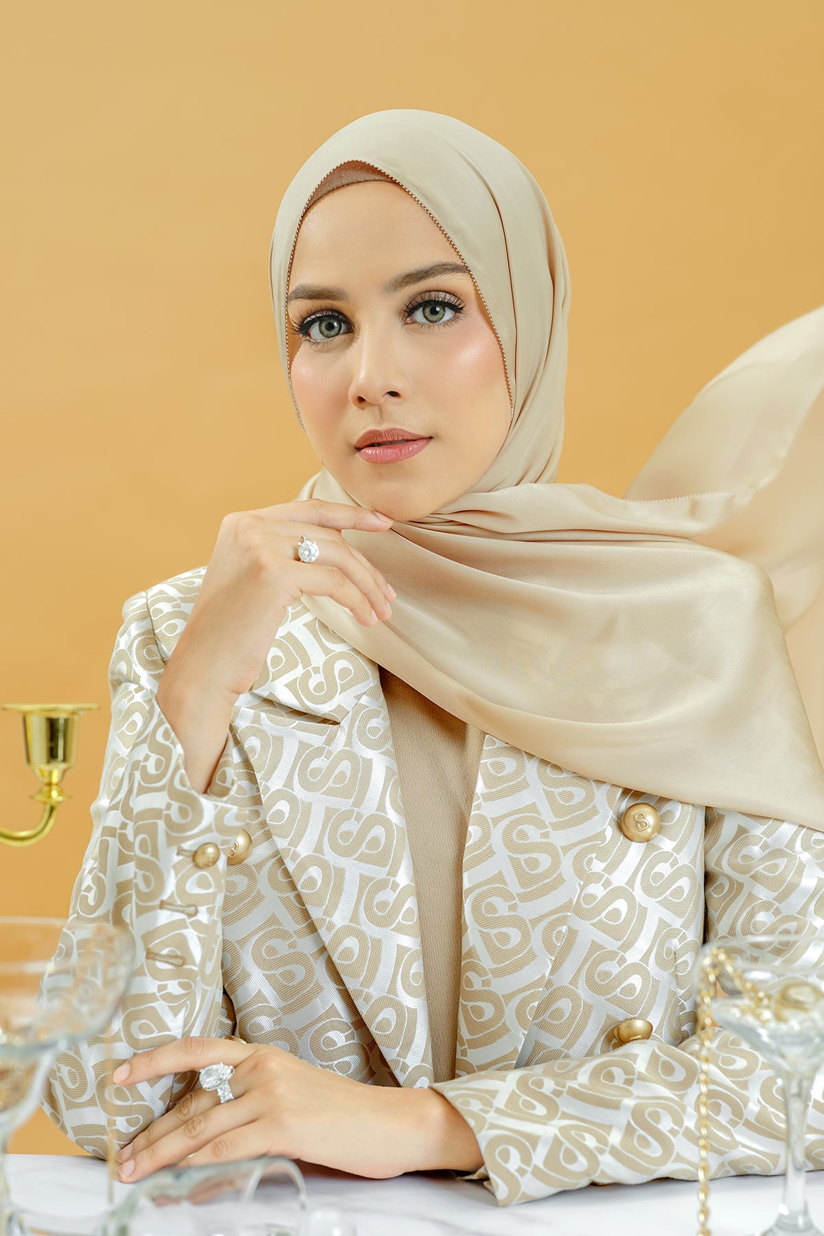 Zara Shawl - Milk Tea