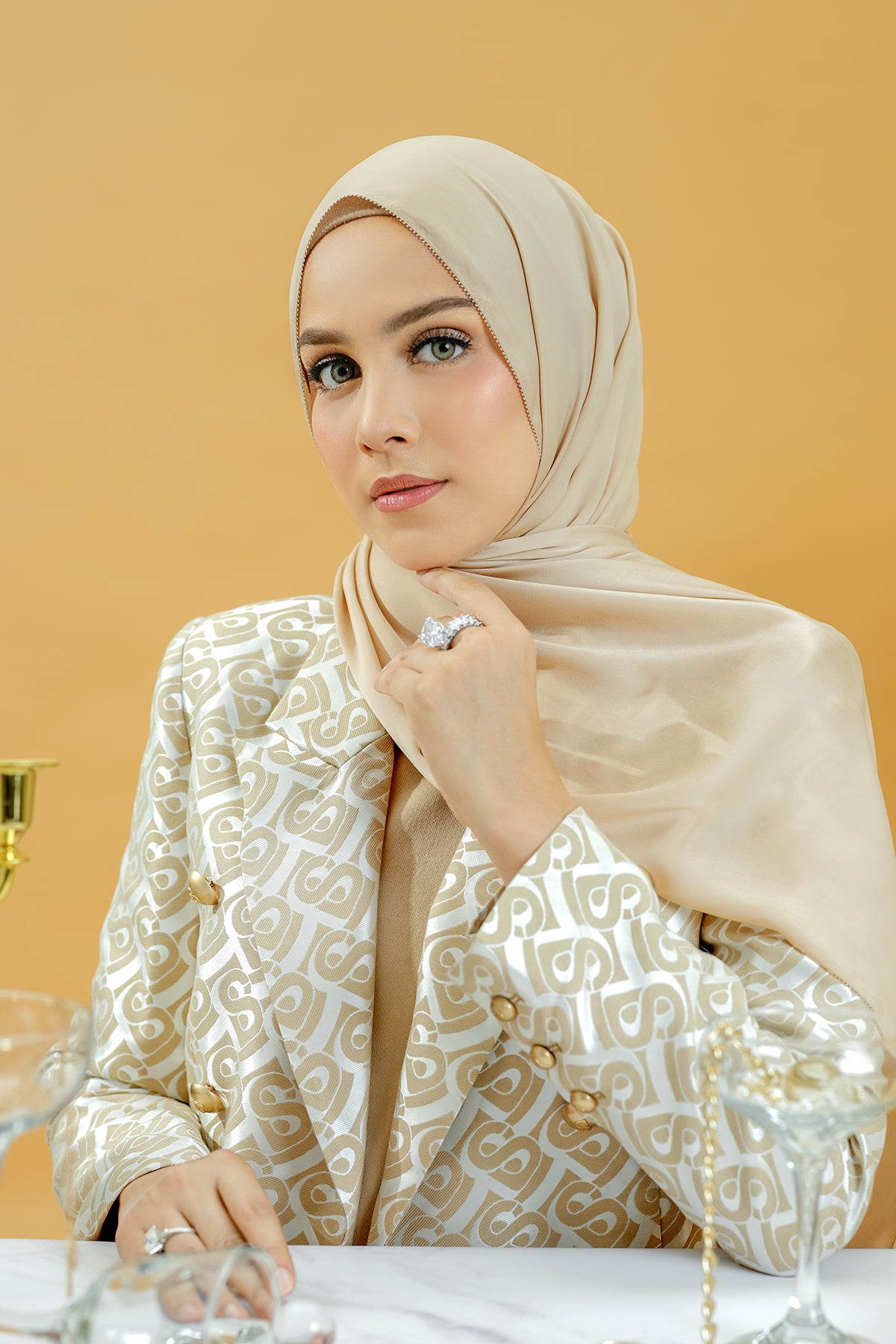 Zara Shawl - Milk Tea