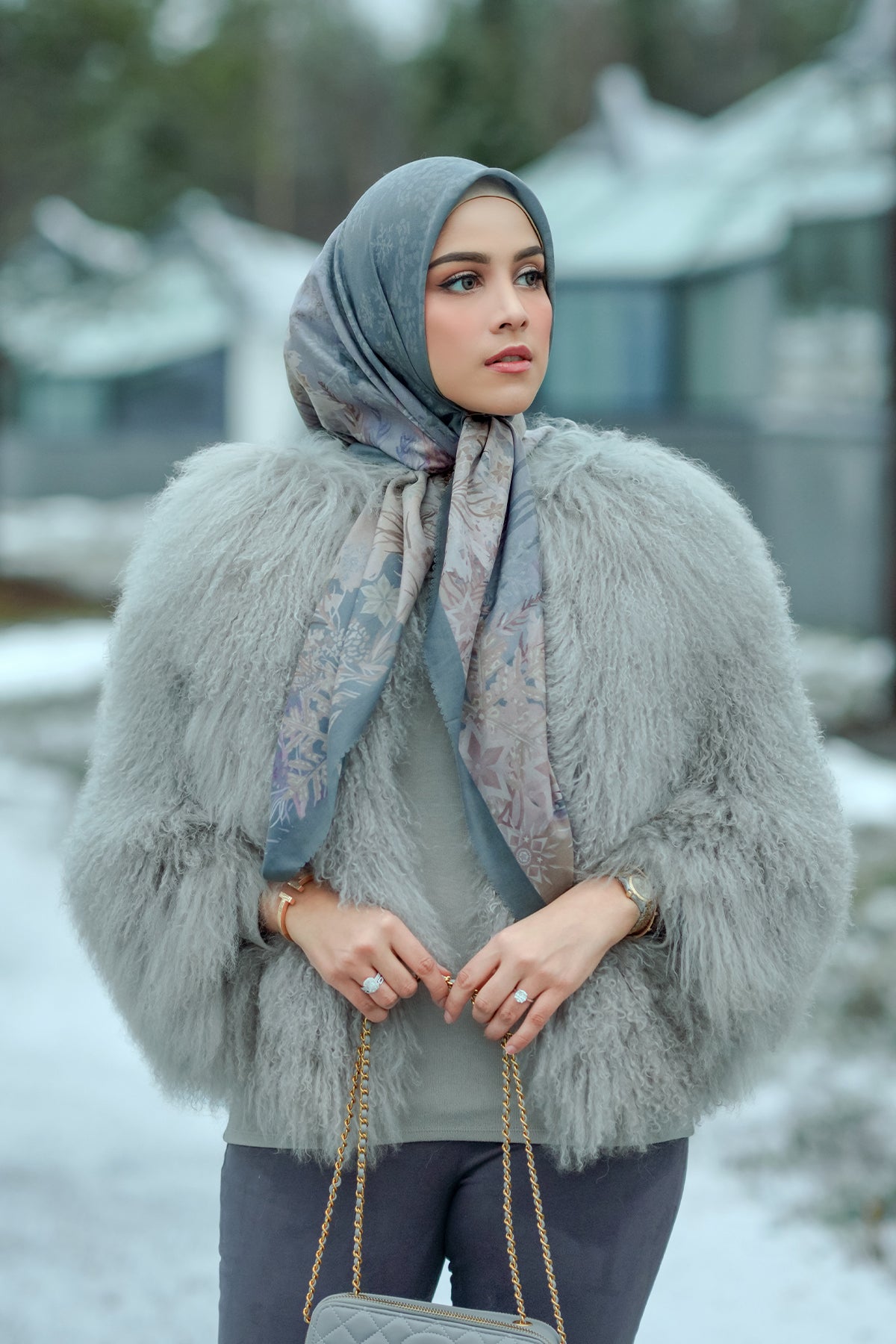 Disney's Frozen Buttonscarves Square - Quarry