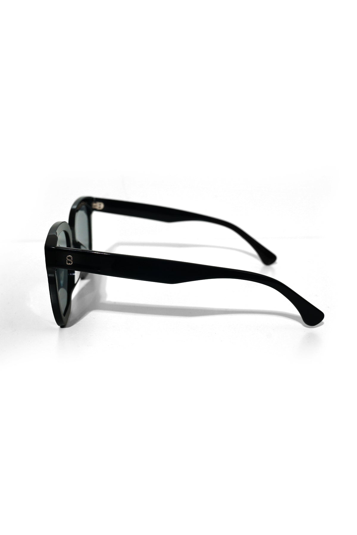 Emilie Sunglasses - Black/Dark Green