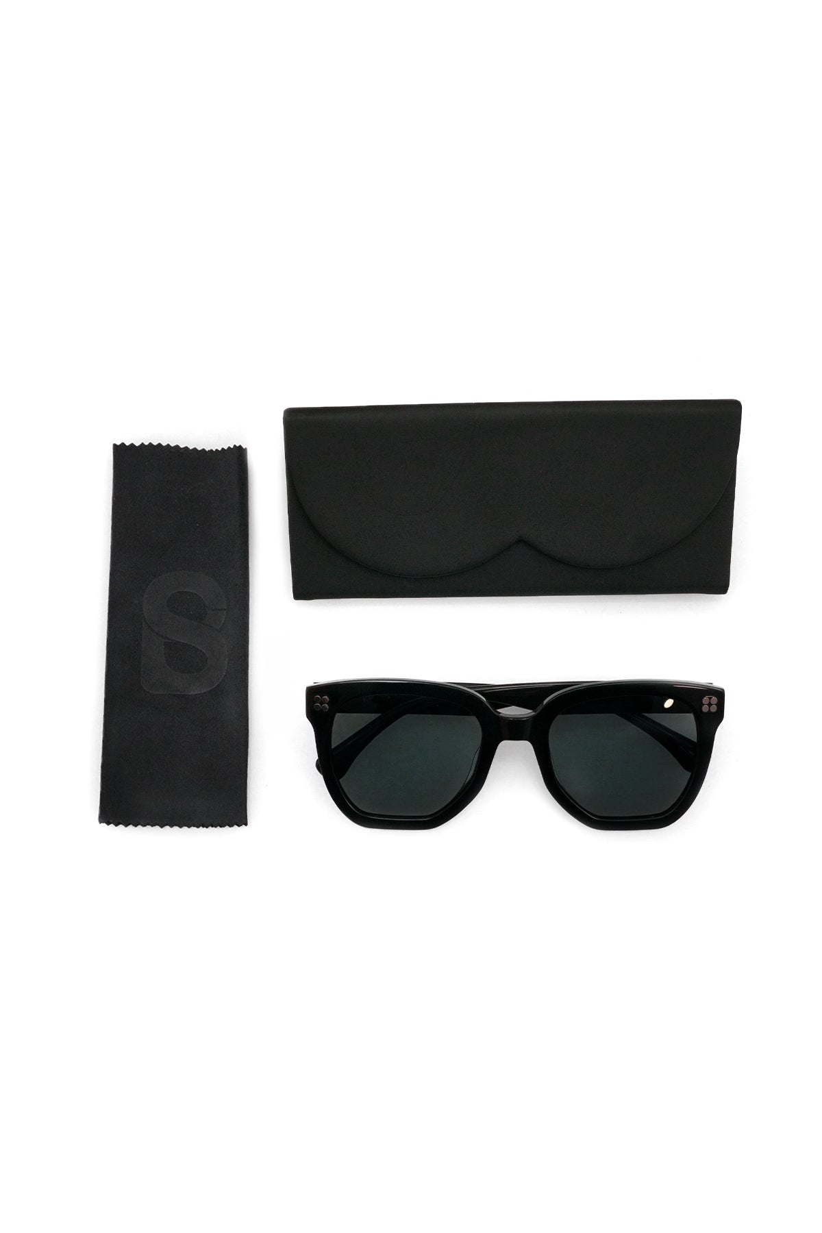 Emilie Güneş Gözlüğü - Siyah/Koyu Yeşil