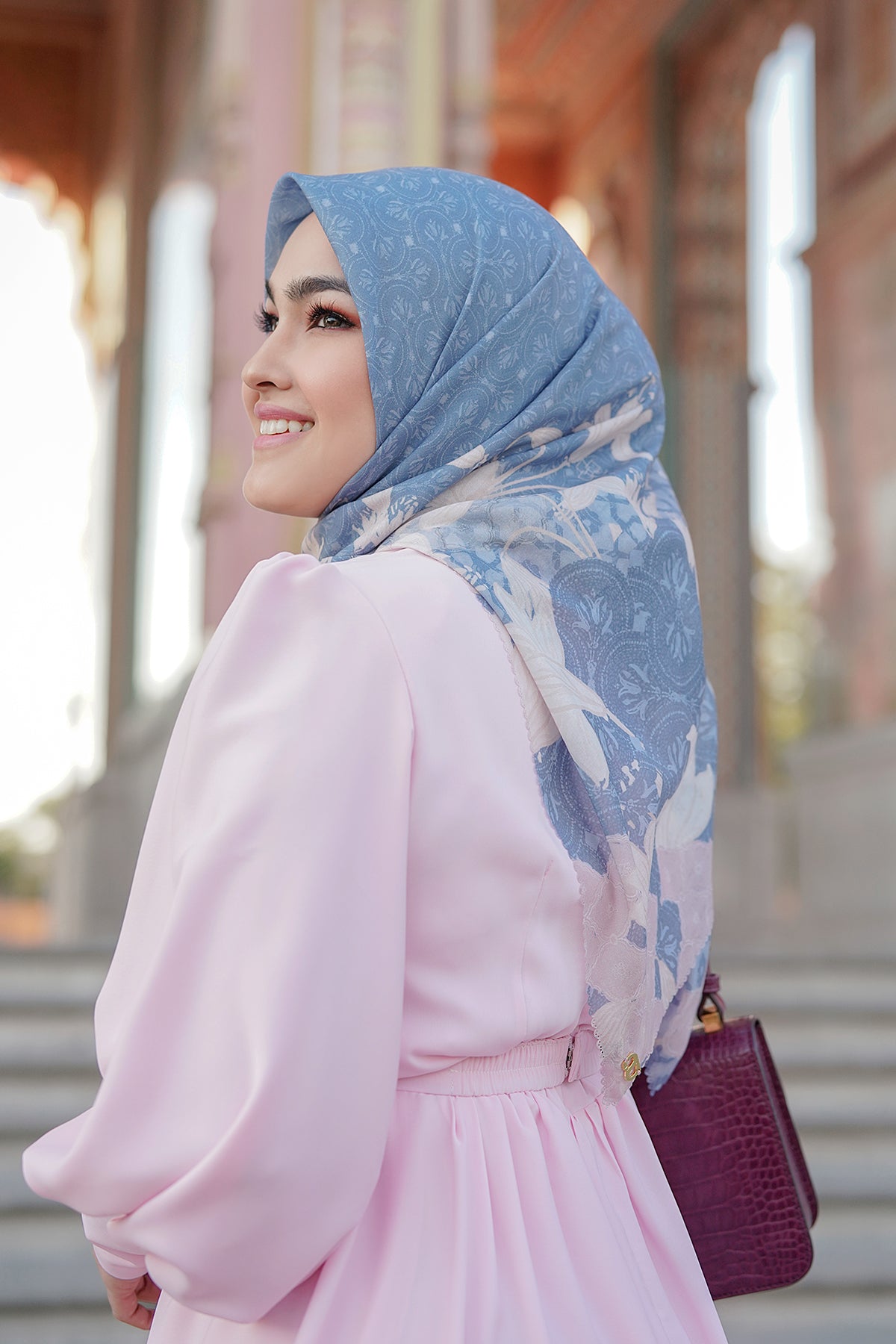 Maharani Voal Square - Blue