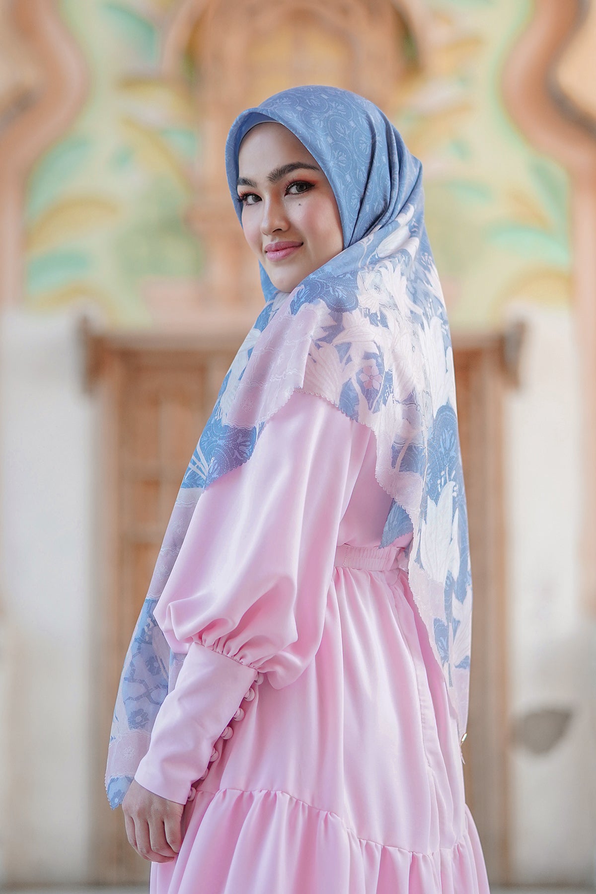 Maharani Voal Square XL - Blue