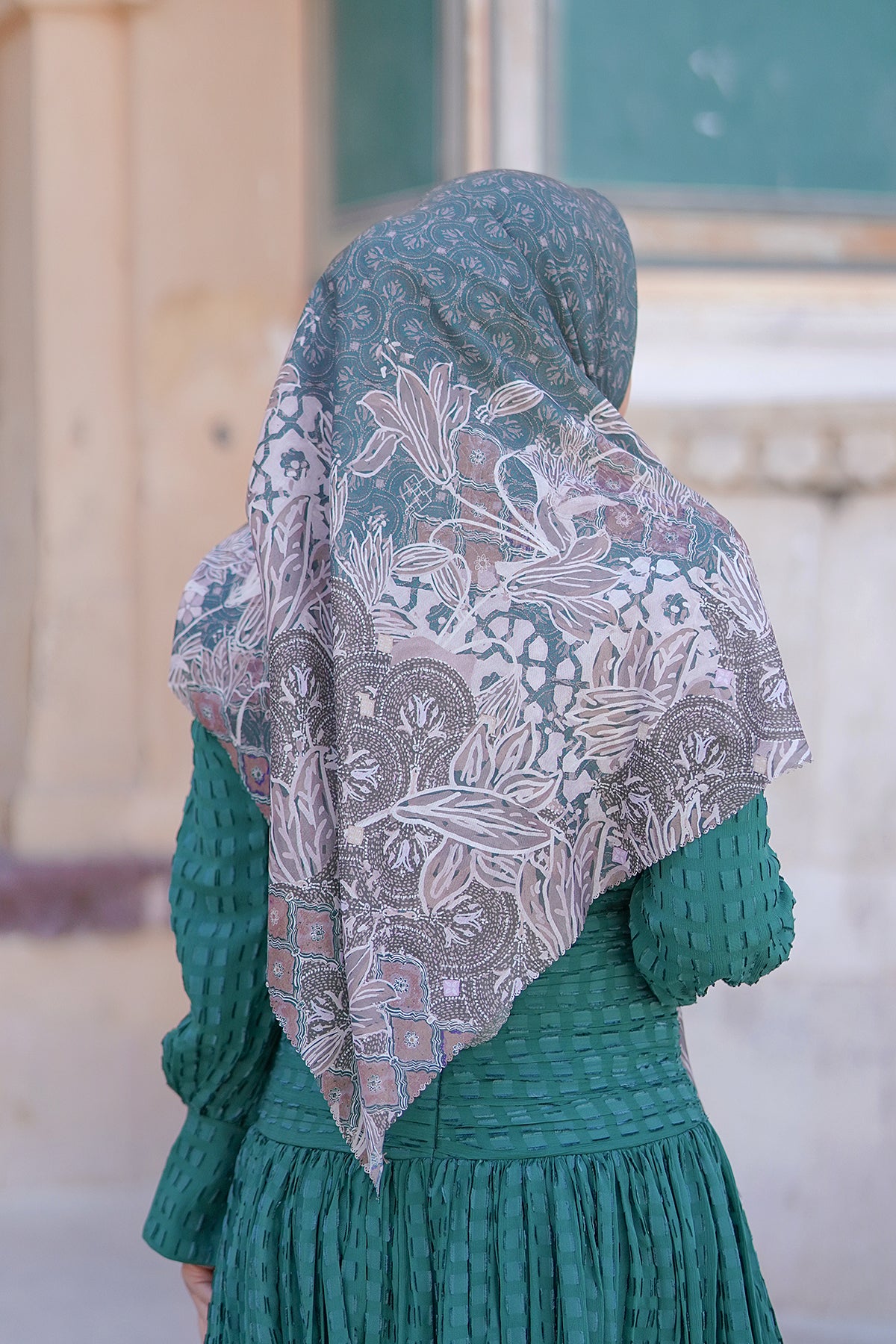 Maharani Voal Square XL - Green