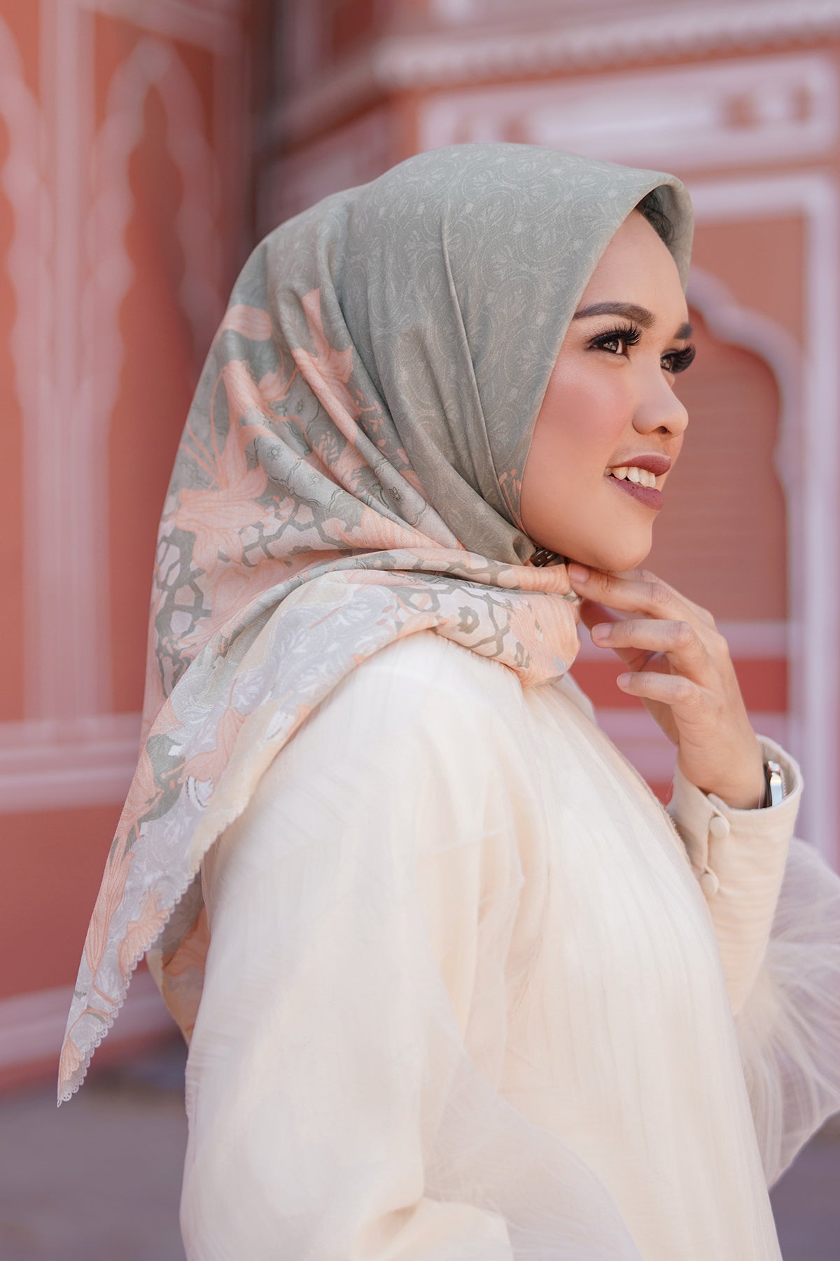 Maharani Voal Square - Lime