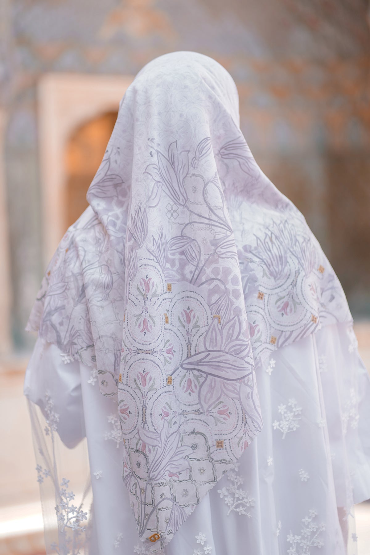 Maharani Voal Square XL - White