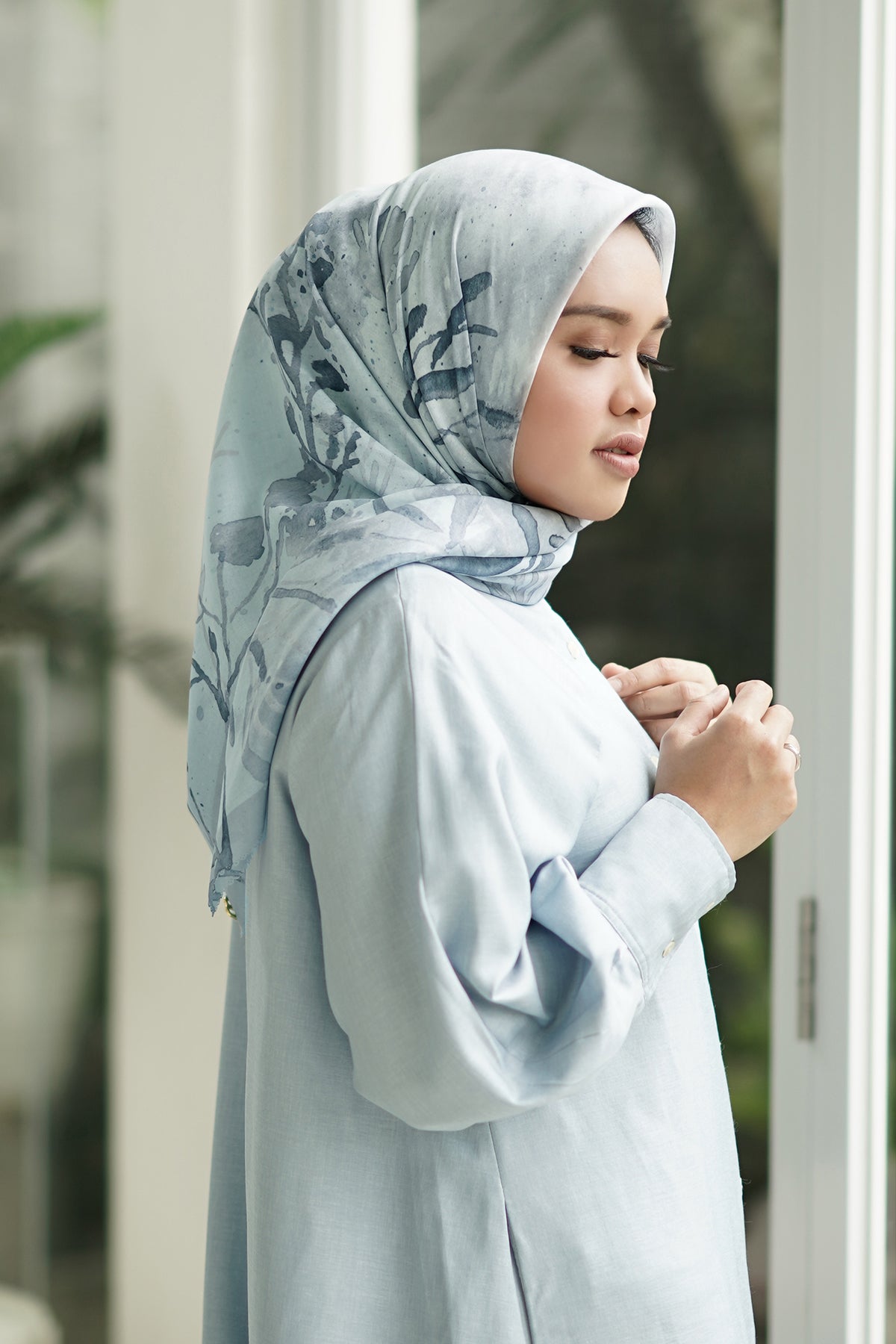 Twilight Voal Square - Blue