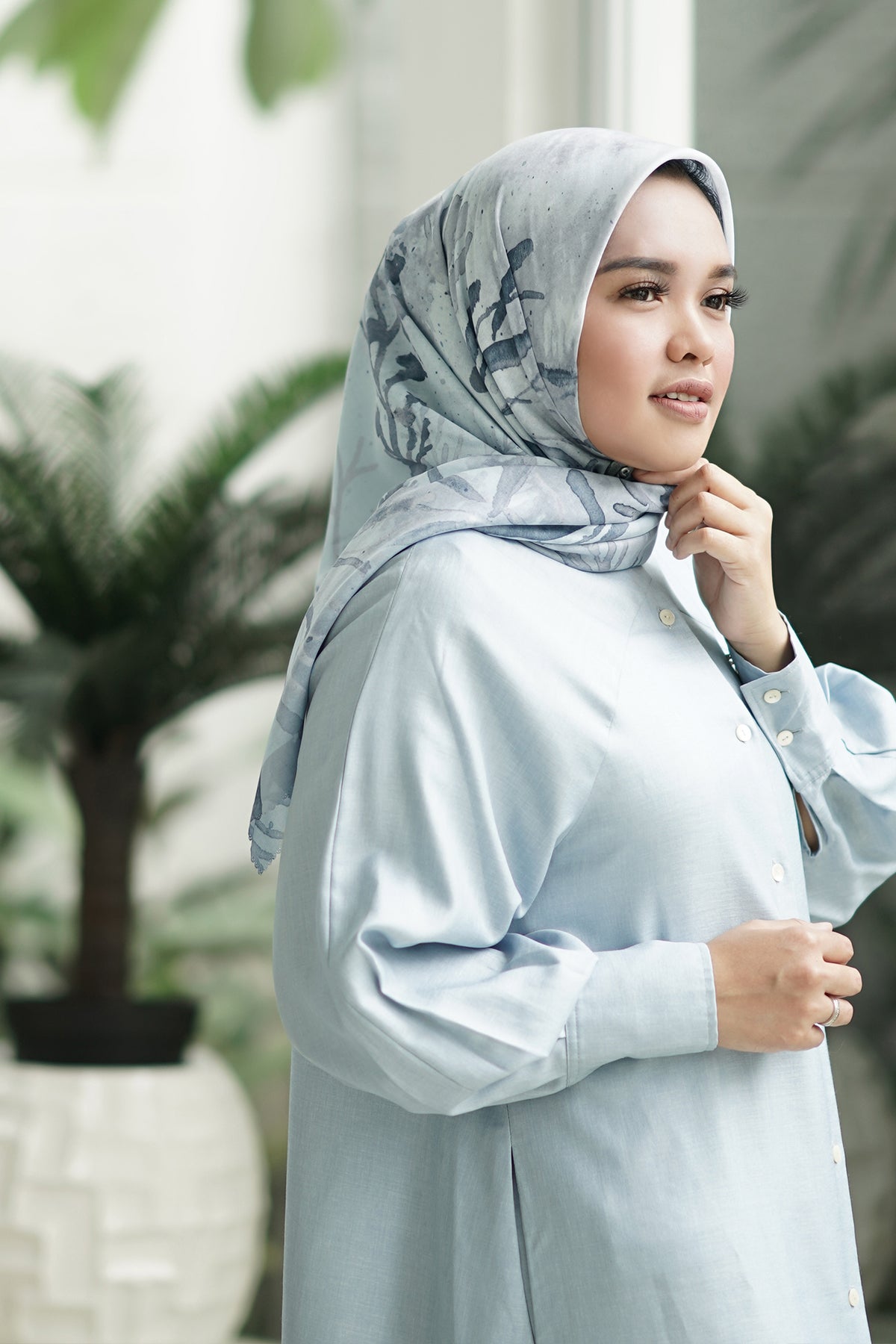 Twilight Voal Square - Blue