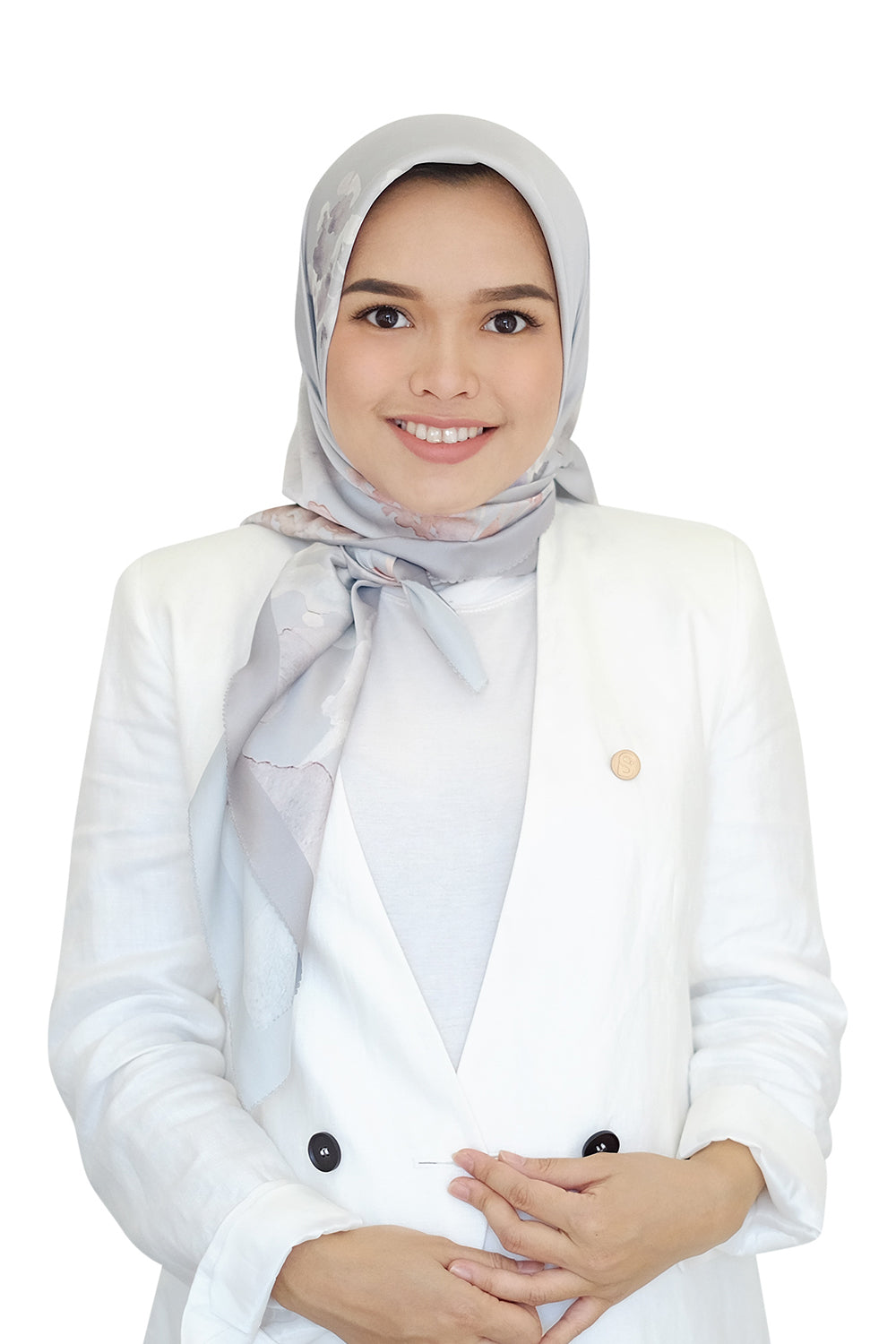 Asoka Satin Square - Silver