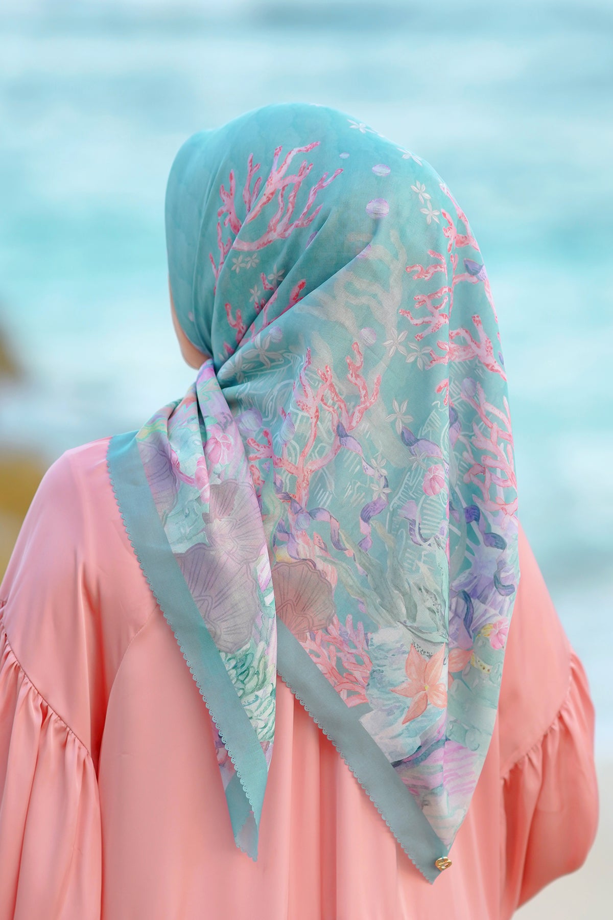 The Little Mermaid Square - Teal