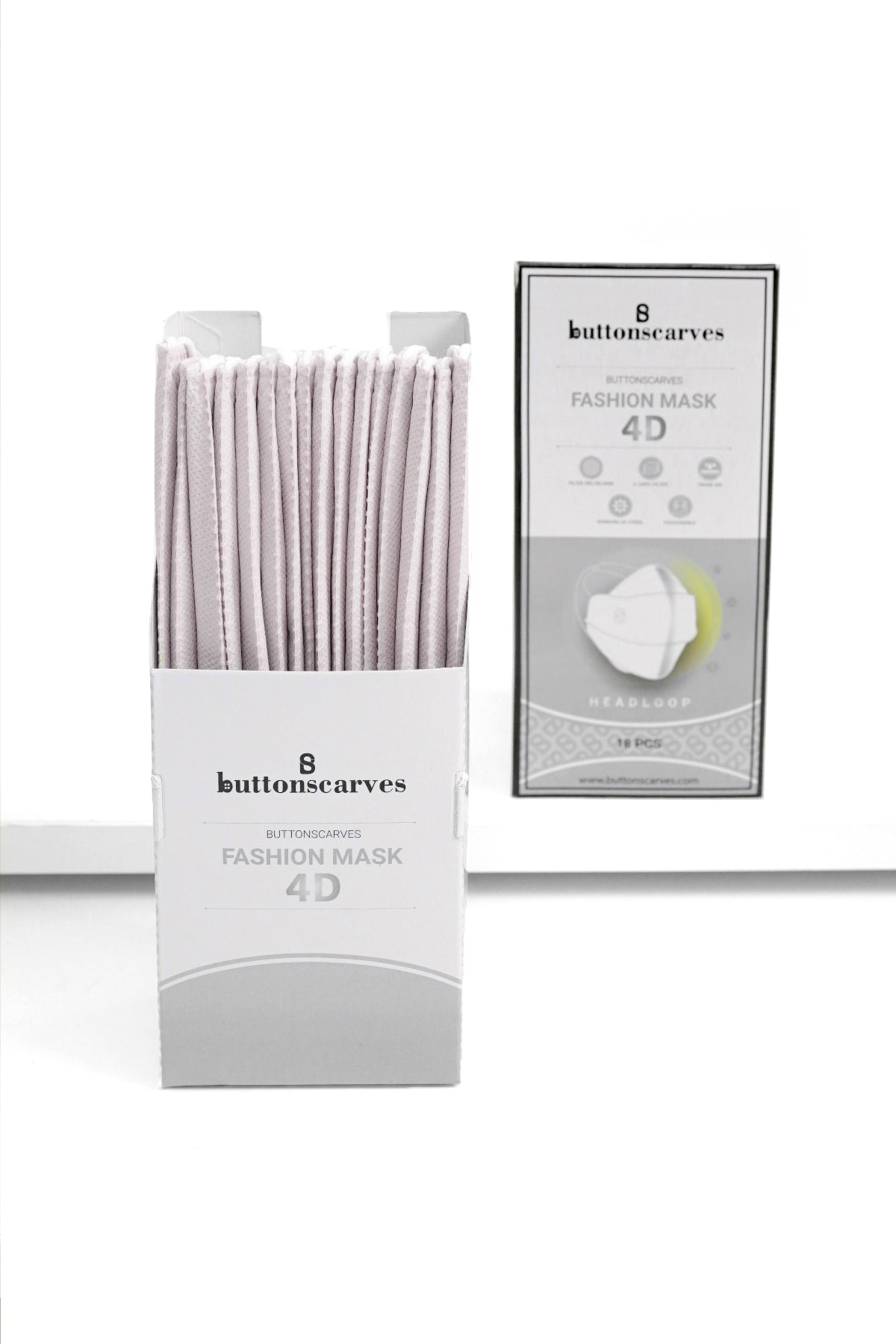 Buttonscarves Tek Kullanımlık Maske - Bubblegum