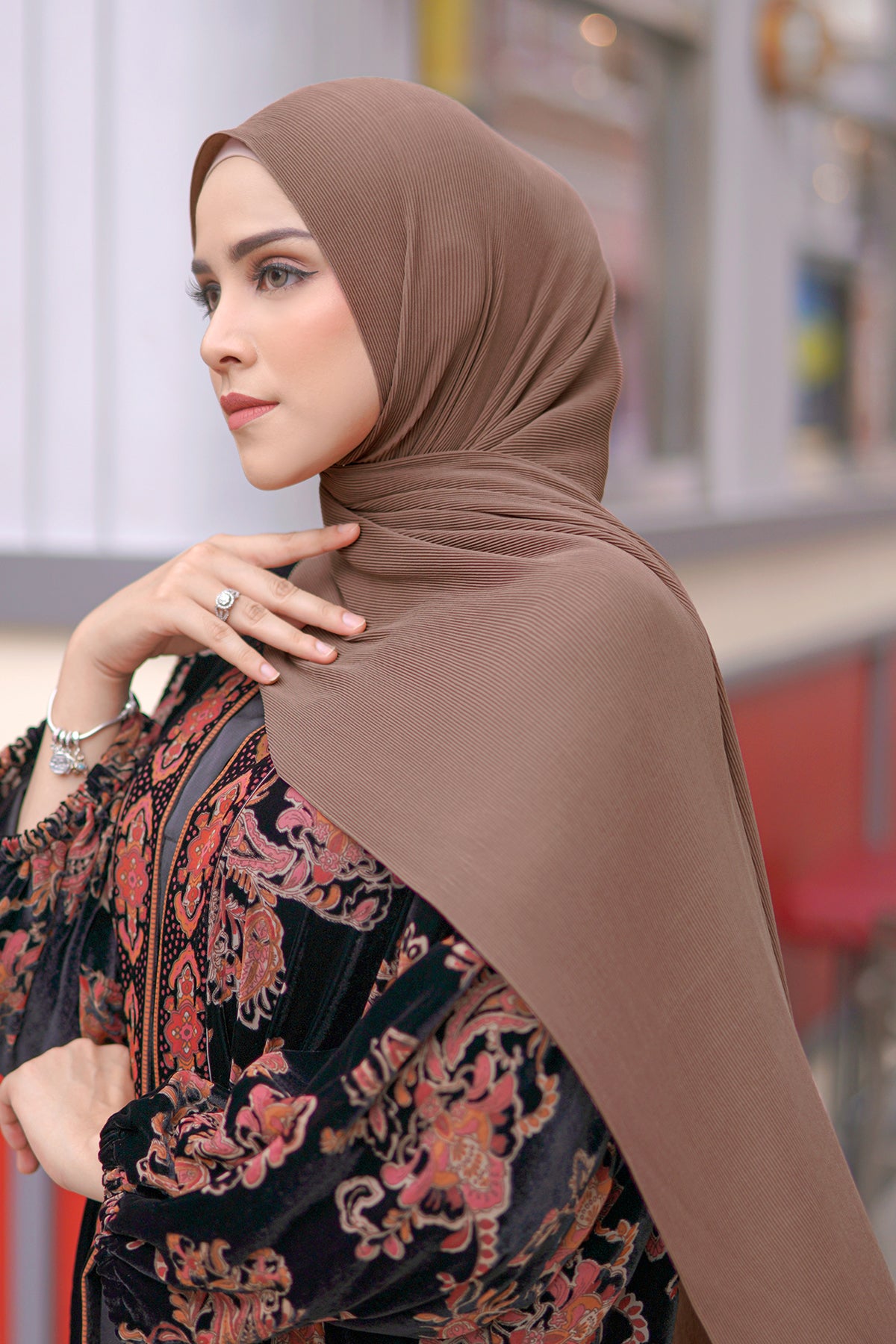 Everyday Pleated Shawl - Praline