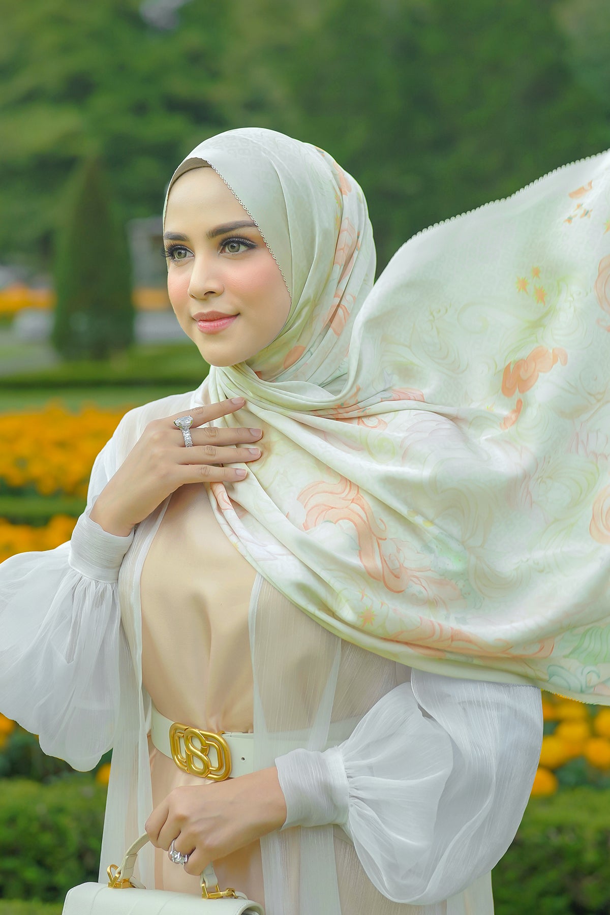 Dostluk Saten Şalı - Bonbon