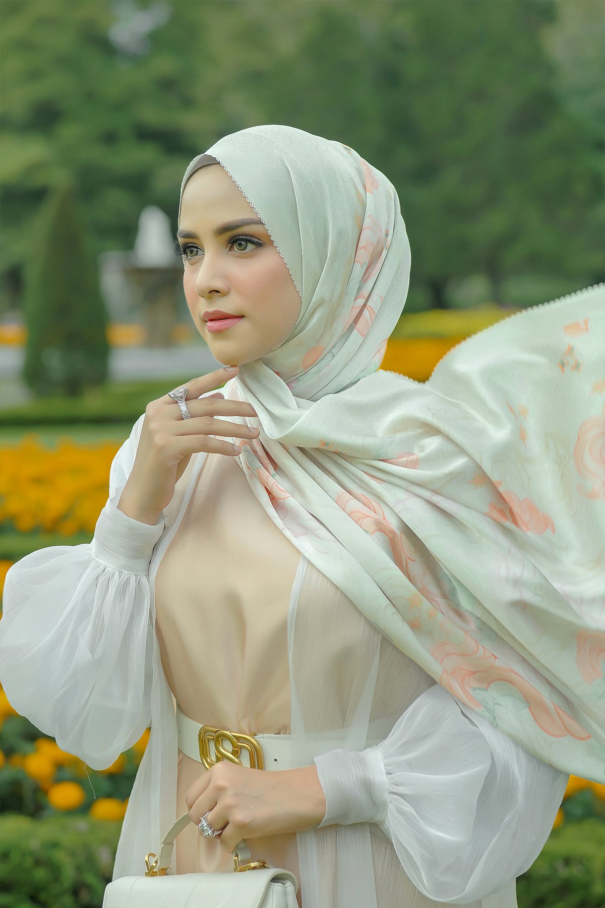 Dostluk Saten Şalı - Bonbon