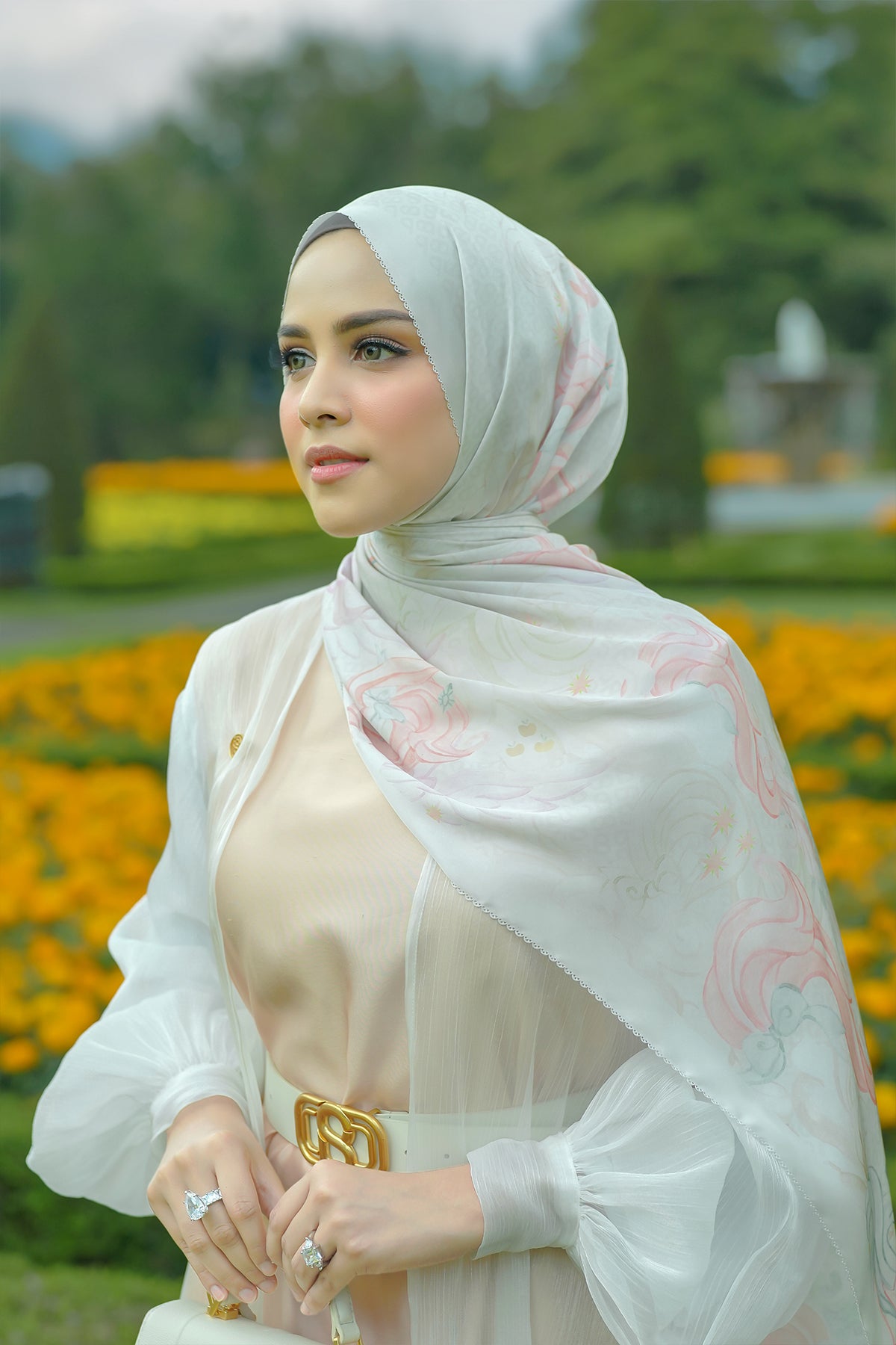 Dostluk Saten Şalı - Bonbon