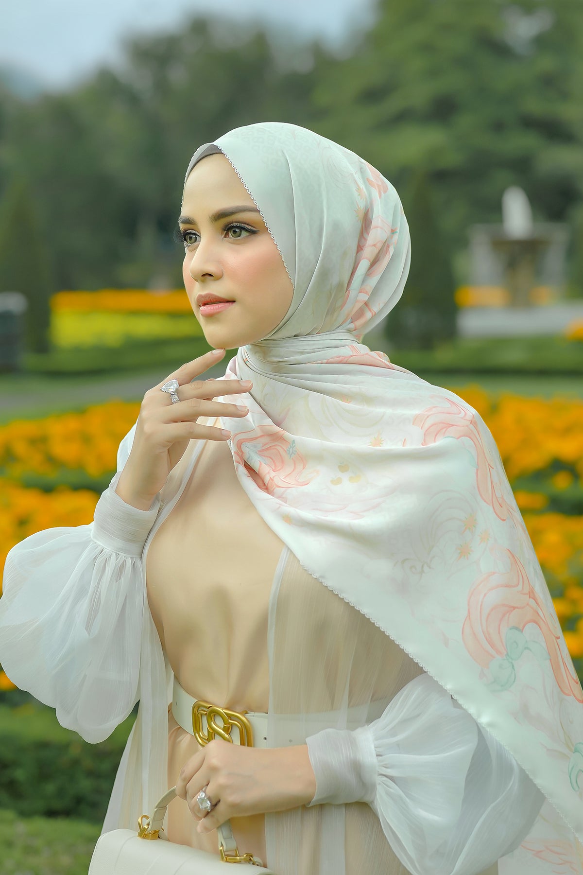 Dostluk Saten Şalı - Bonbon