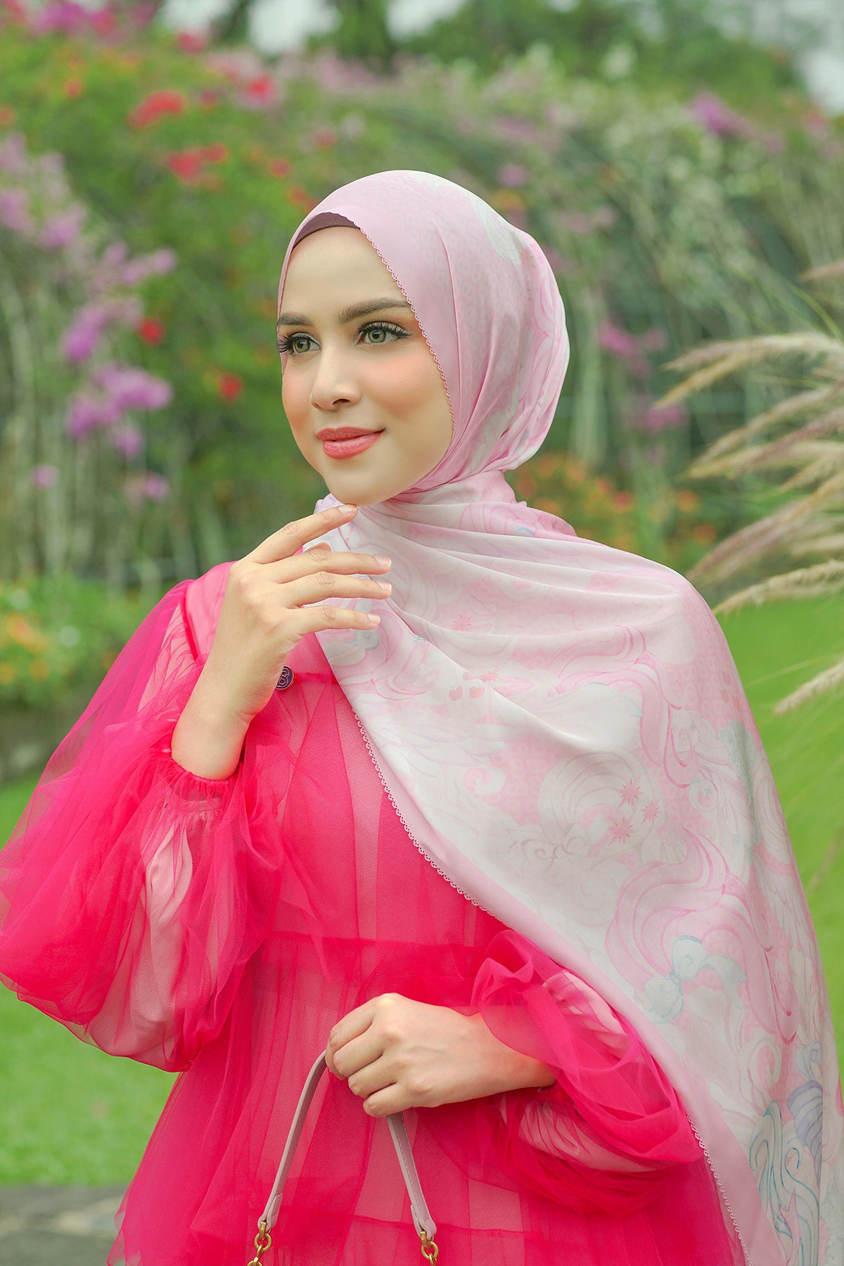 Dostluk Saten Şalı - Pinkie Pie