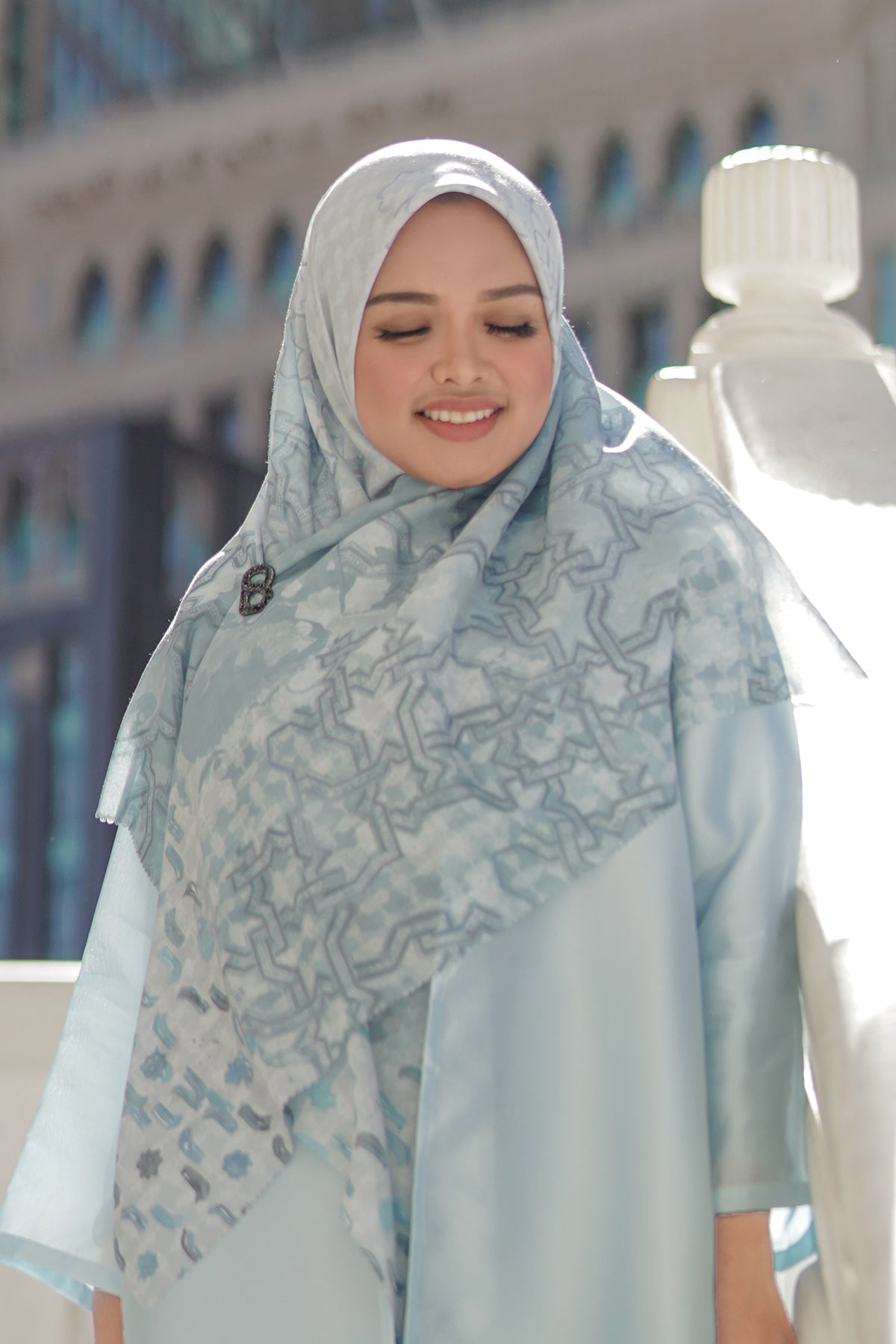 Haramain Series Voal Square XL - Sky