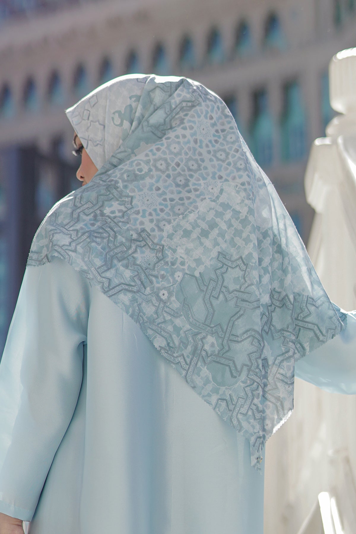 Haramain Series Voal Square XL - Sky