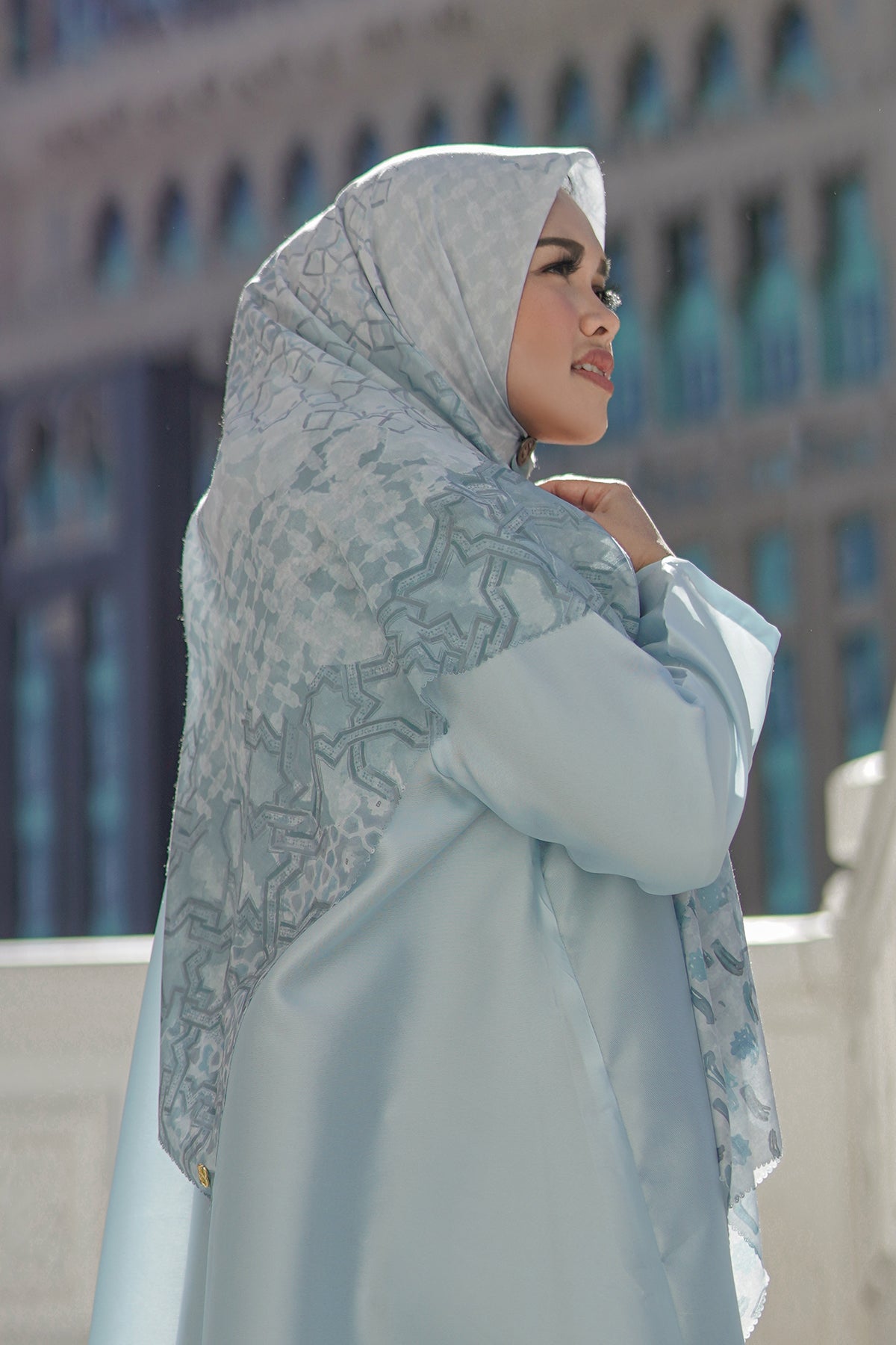 Haramain Series Voal Square XL - Sky