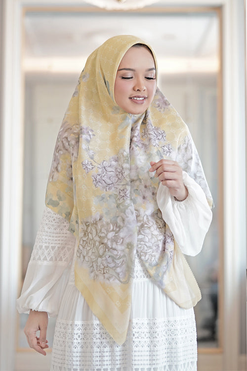 Hydrangea Voal Square XL - Jaune