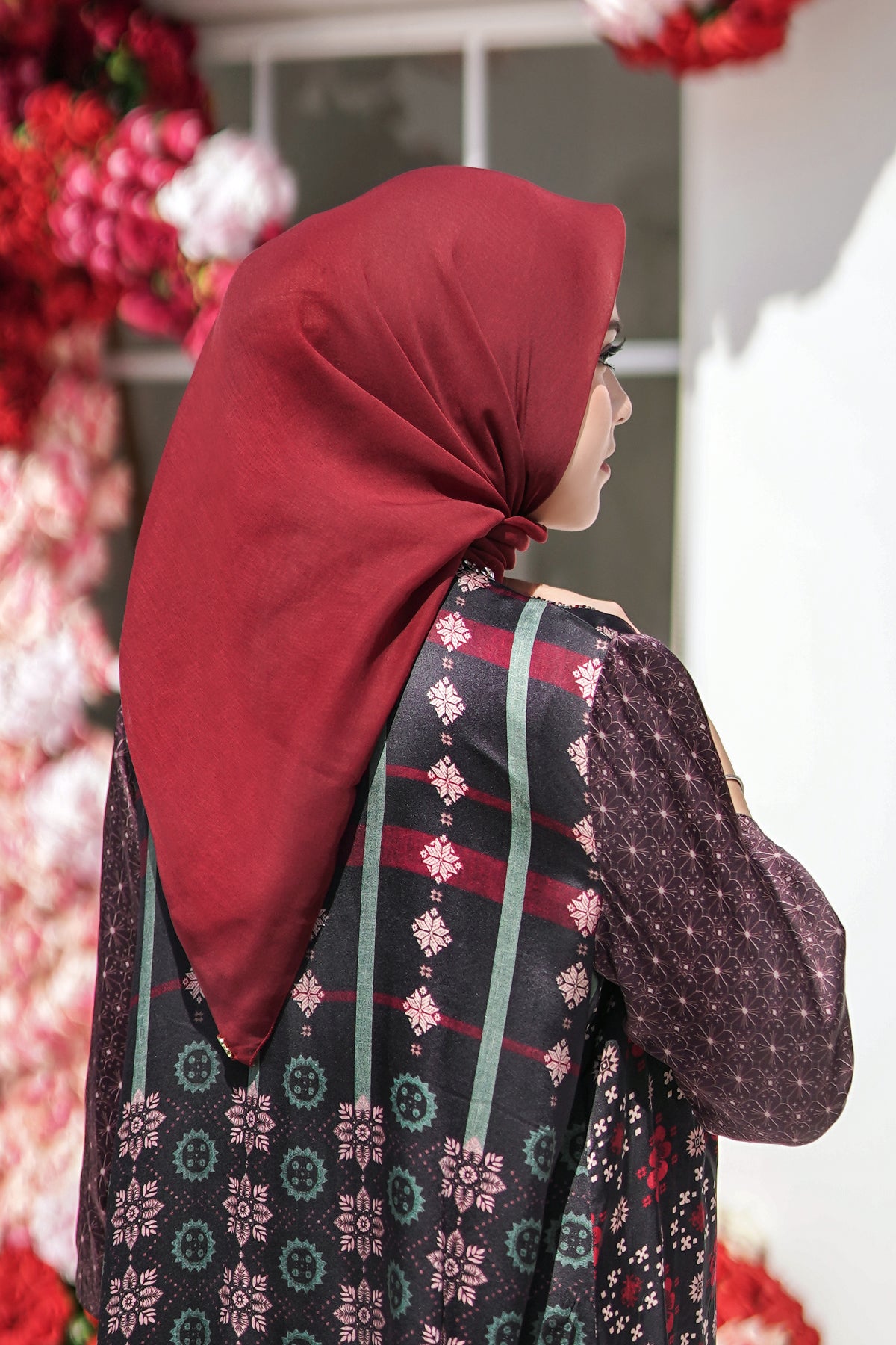 Günlük Eşarp - Bordo