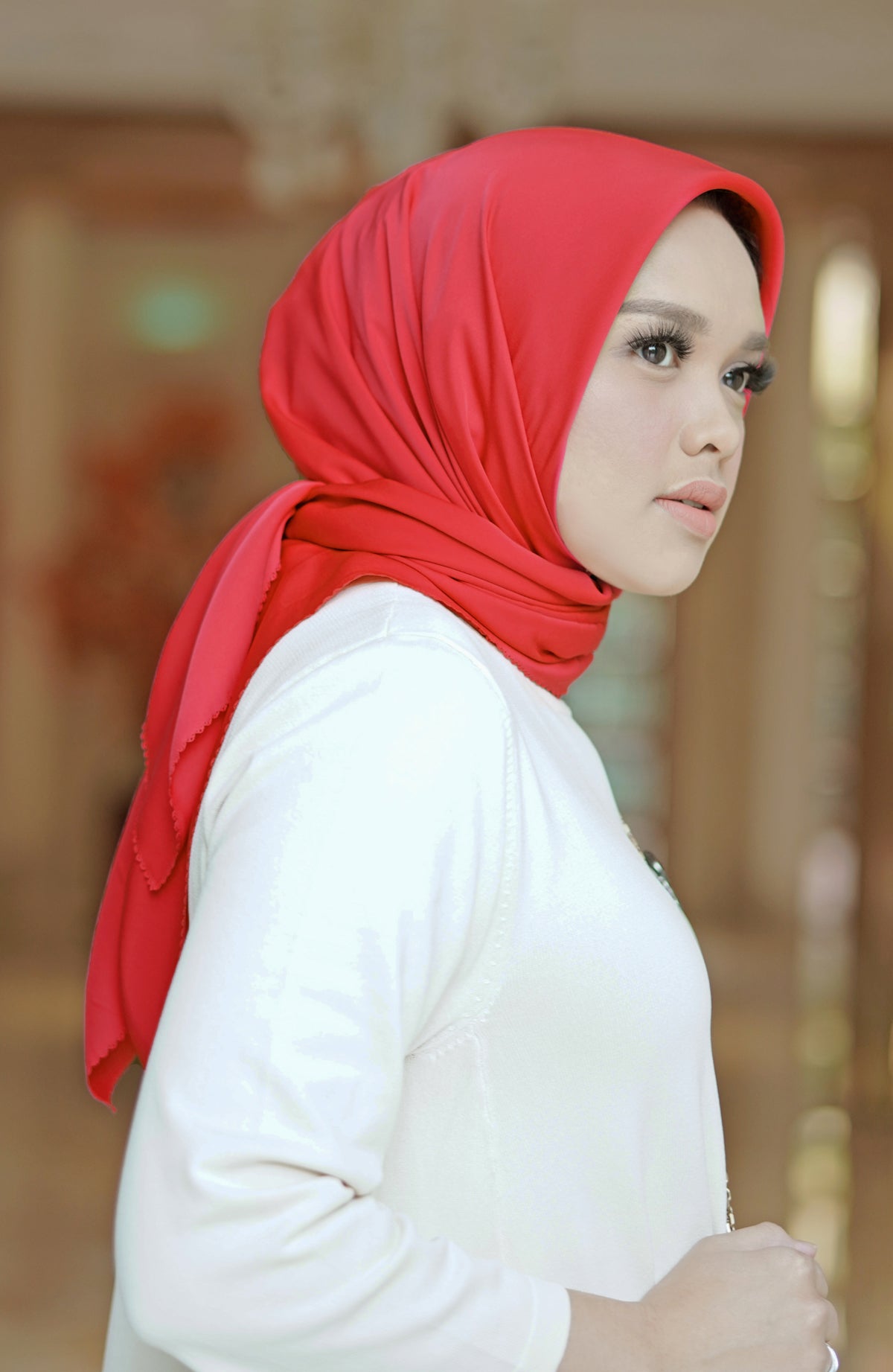 Matte Silk Square Lychee – Buttonscarves - Main Image