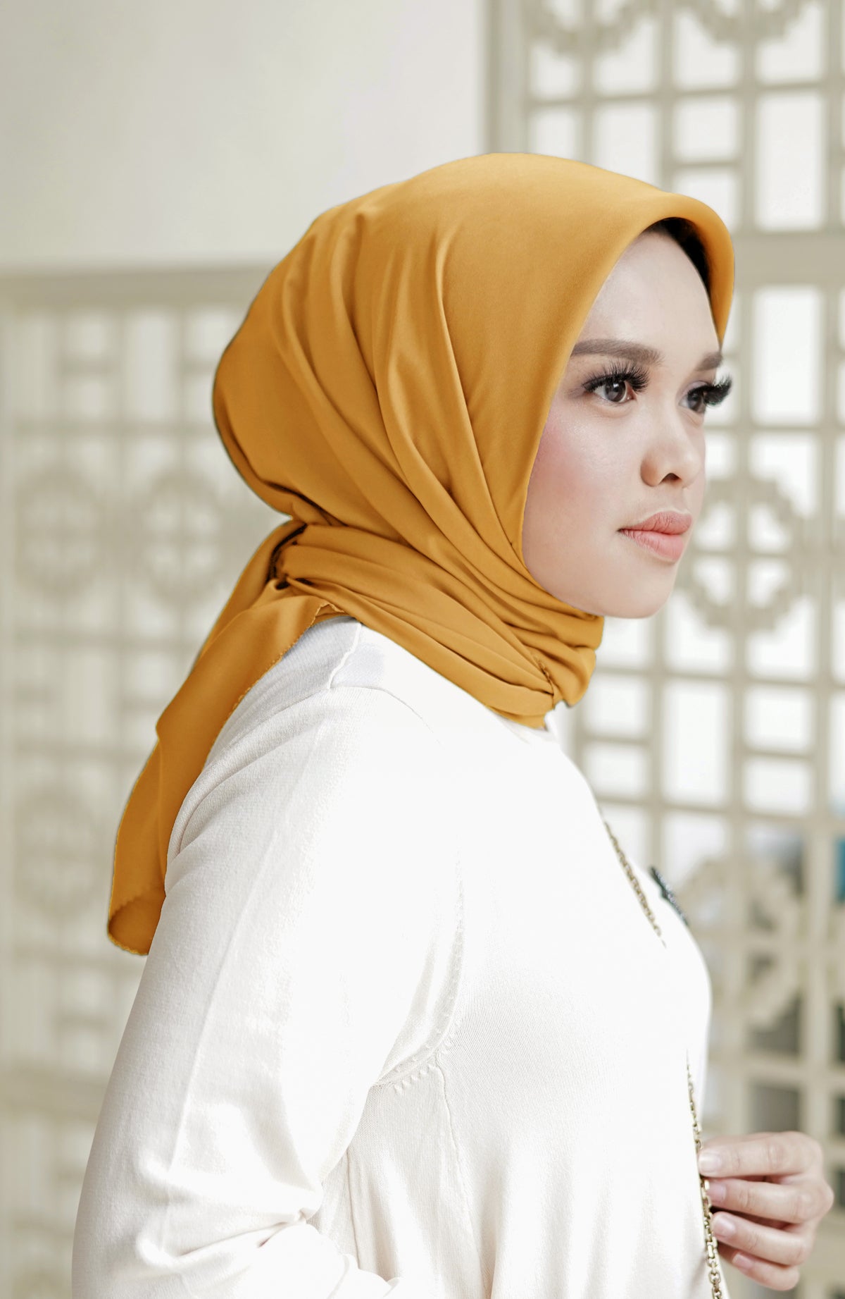 Matte Silk Square - Mustard