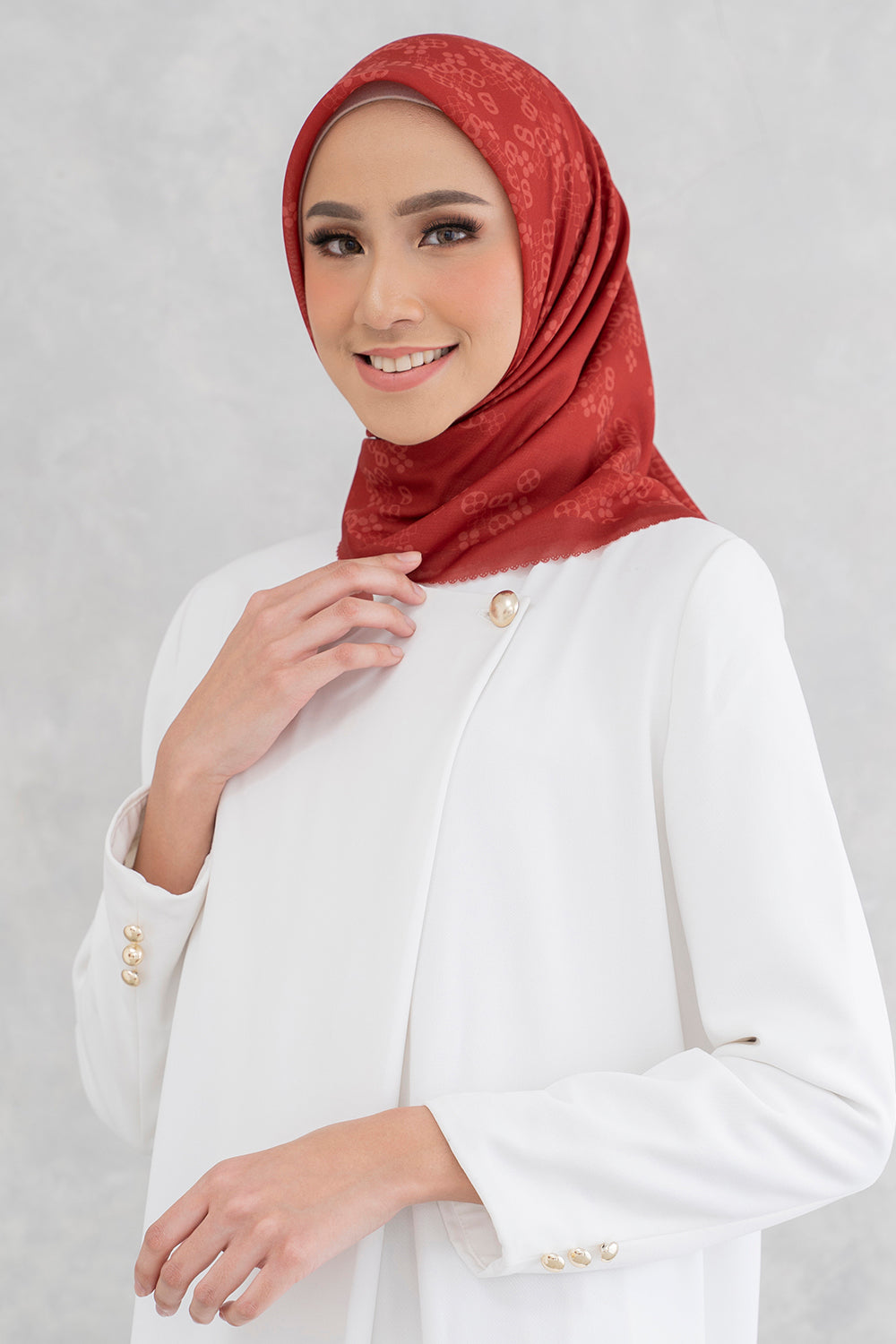 Monogram Karıştırılmış Voal Kare - Apple