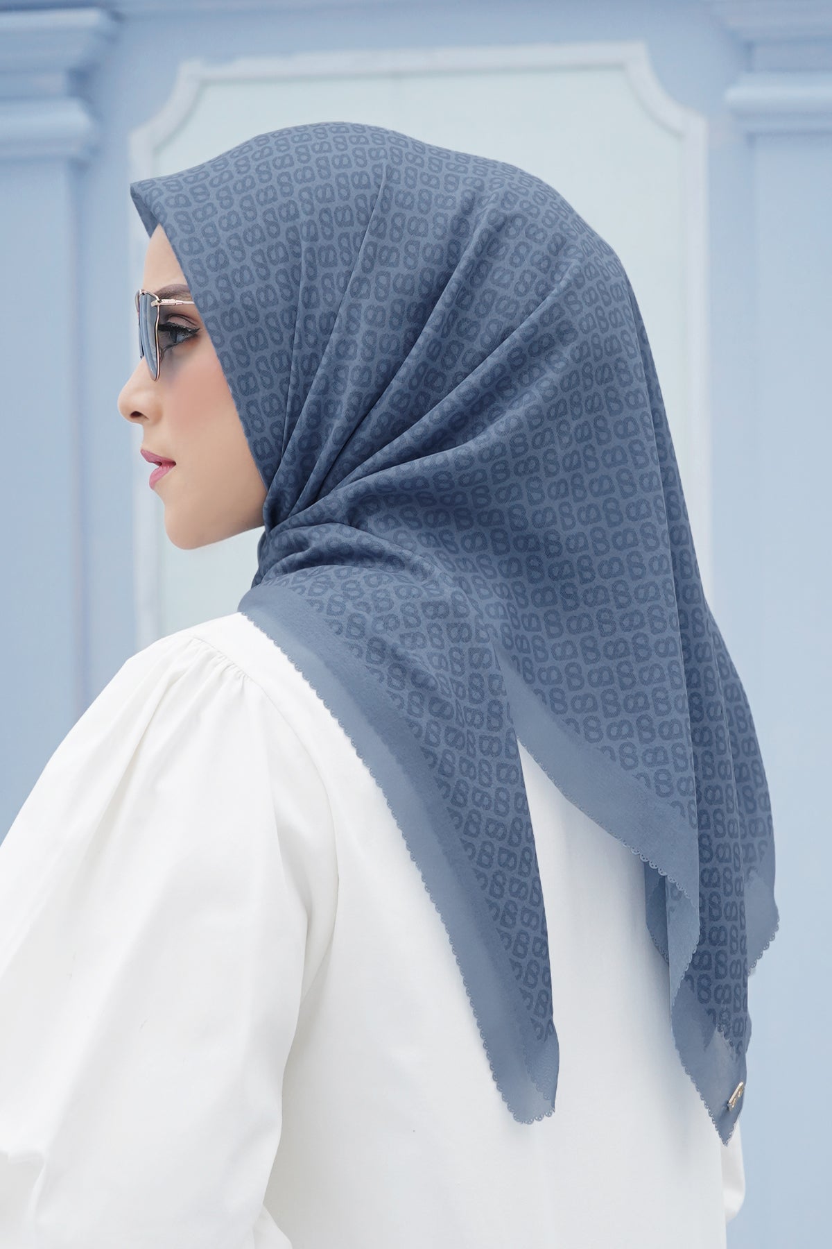 The Tapis Square - Ice Blue